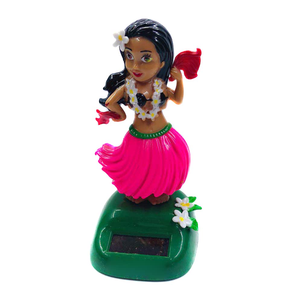 iSpchen Wackelfigur Auto Solarfigur Tanzende Hula Girl Solarbetriebene Tanzfigure Puppen Spielzeug Solar Hawaii Hula-Tänzer Mädchen Figur Armaturenbrett Ornament für Auto Büro Schreibtisch Dekor von iSpchen