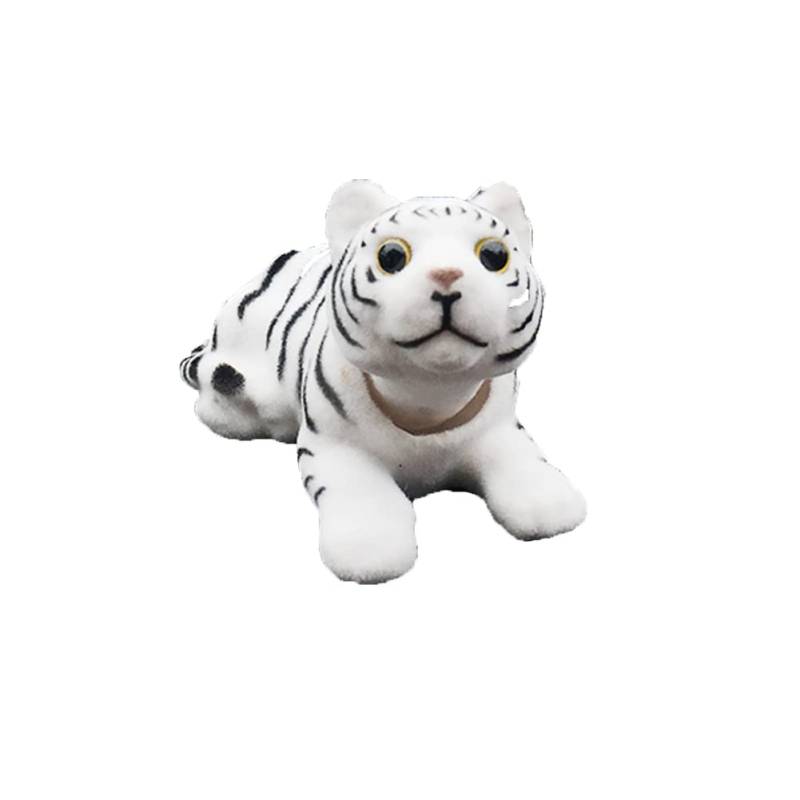 iSpchen Wackelfigur Auto Wackeldackel Puppe Tiger Figur Ornamente Mini Tierfiguren Wackelkopf Spielzeug Ornament Auto Armaturenbrett Dekoration Autozubehör Innenraum für Auto Büro Home von iSpchen