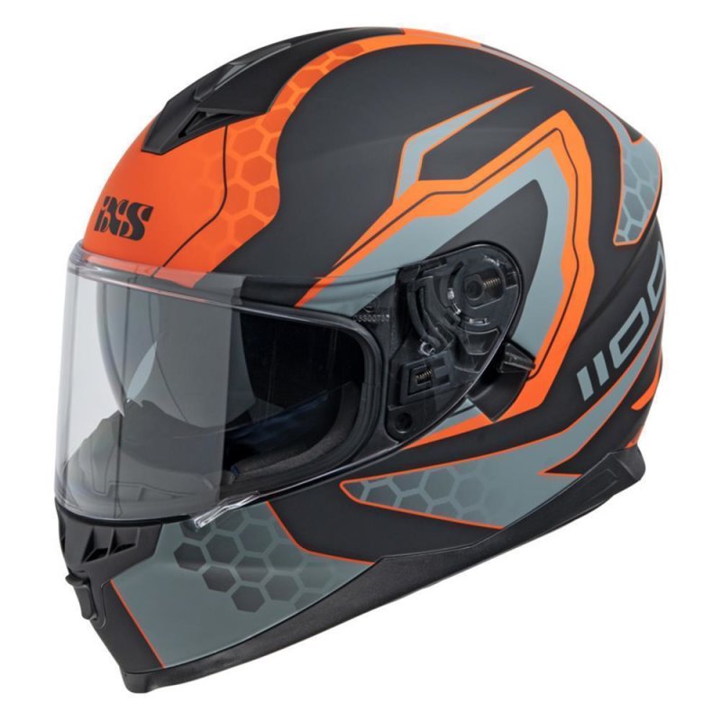 iXS Integralhelm iXS1100 2.2 schwarz matt-orange Größe: XS von iXS