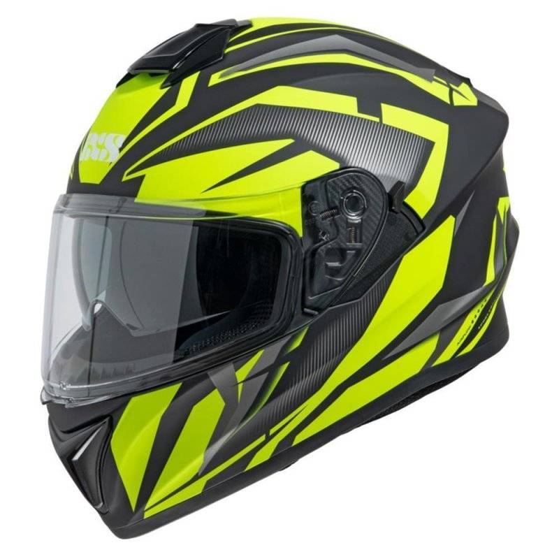 Integralhelm iXS216 2.1 matt schwarz-fluo gelb M von iXS