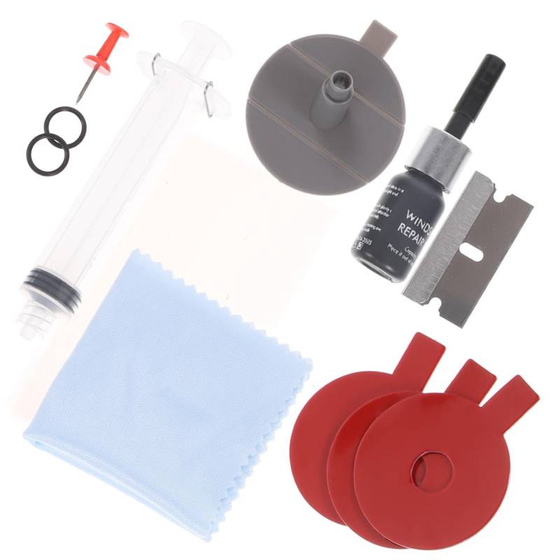 ibasenice 1 Satz Glas Reparatur Kit Windschutzscheibenreparaturset Für Risse Reparaturharz Für Windschutzscheiben Auto-windschutzscheiben-Reparatur-Set Restaurator-Tool Körper Abs Fenster von ibasenice