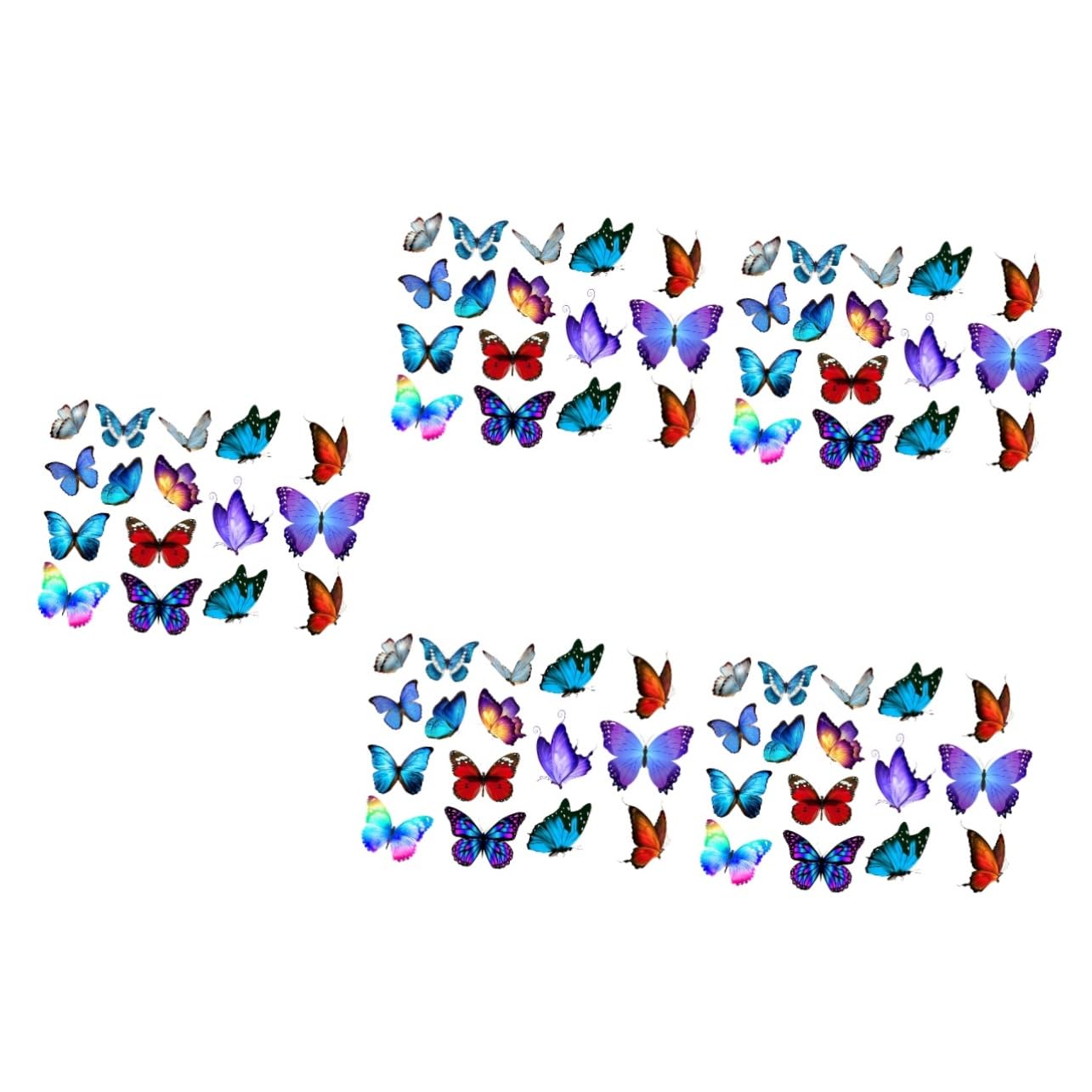 ibasenice 10 Blätter Schmetterlings Auto Aufkleber Lebend r Autografik Seitenhaubenaufkleber Wasserflasche Aufkleber Für Kinderzimmer Aufkleber Für Pkw-LKW Fenster 3D Wandaufkleber PVC von ibasenice