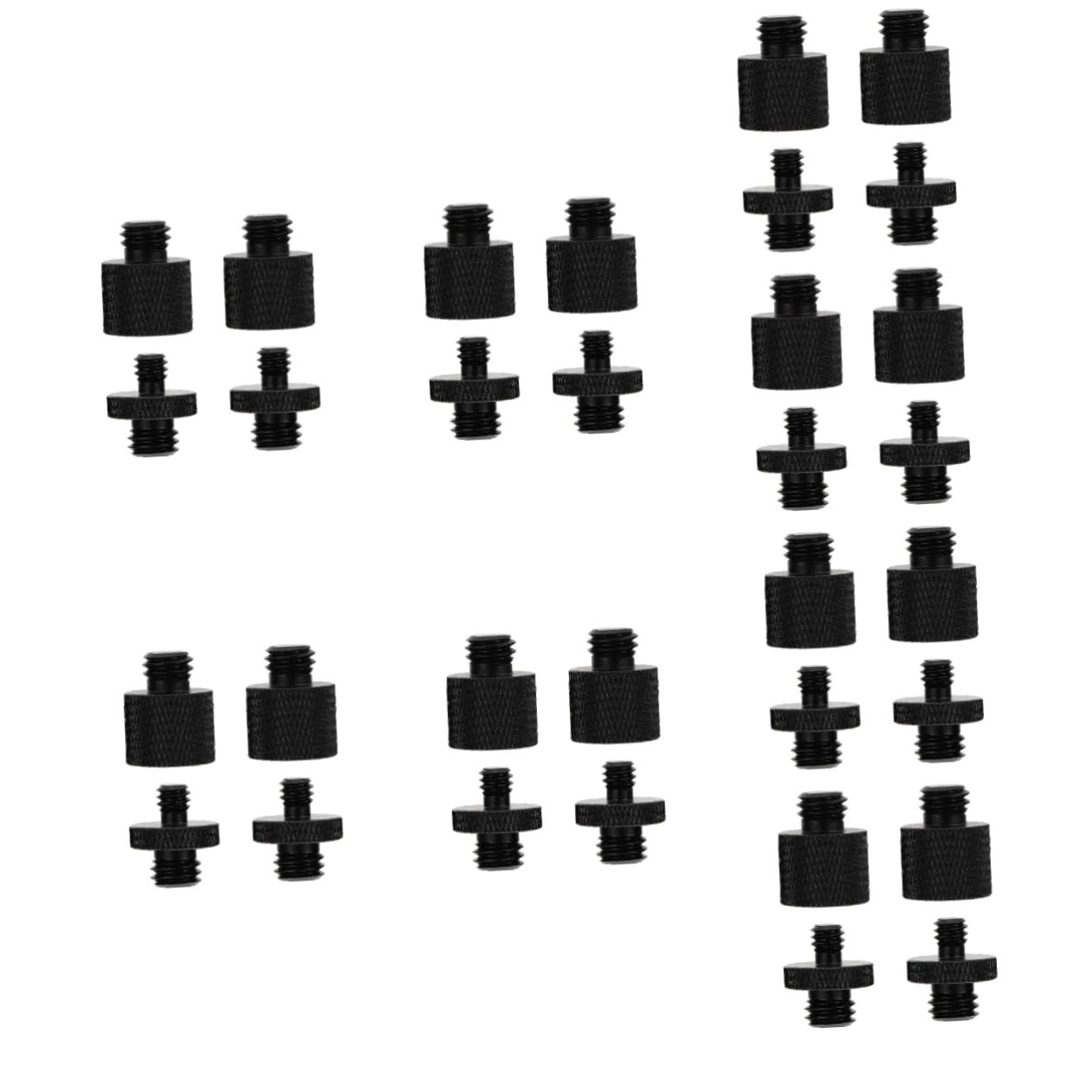 ibasenice 32 Stk Mikrofonschraube Mikrofon-schraubadapter Mikrofonständer Kamerabolzen Zubehör Für Mikrofone Kamerazubehör Stativ Adapter Für Mikrofongewinde Black Aluminiumlegierung von ibasenice