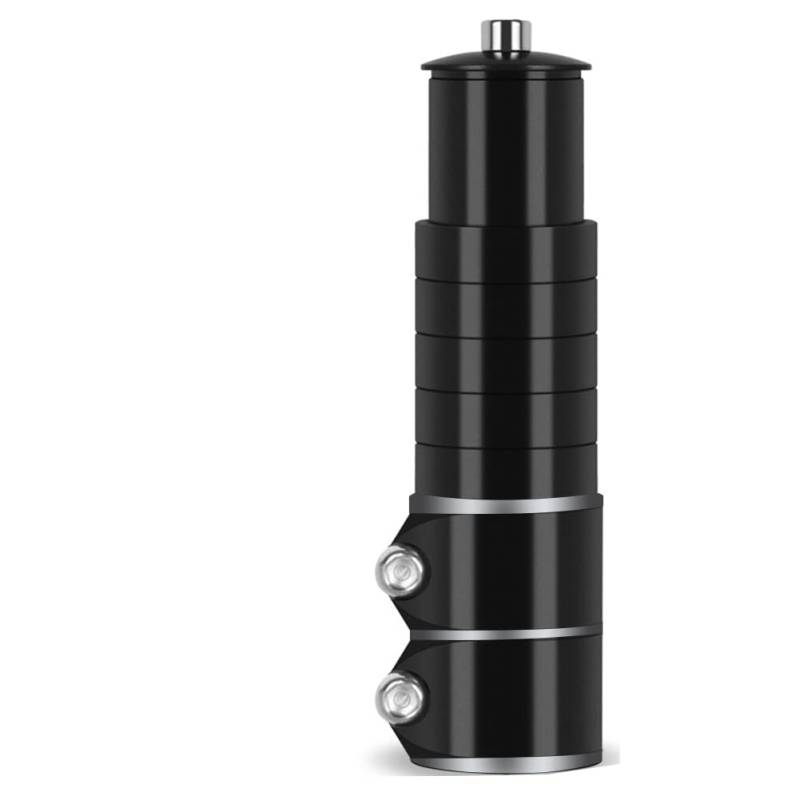 Fahrrad Gabelschaftverlängerung,ihreesy 138 mm MTB Fahrrad Gabelschaft Extender Rennrad Vorbau Adapter Höhenverstellbare Fahrradlenker Verlängerung für Gabel 1-1/8 Zoll 28,6 mm,Schwarz von ihreesy