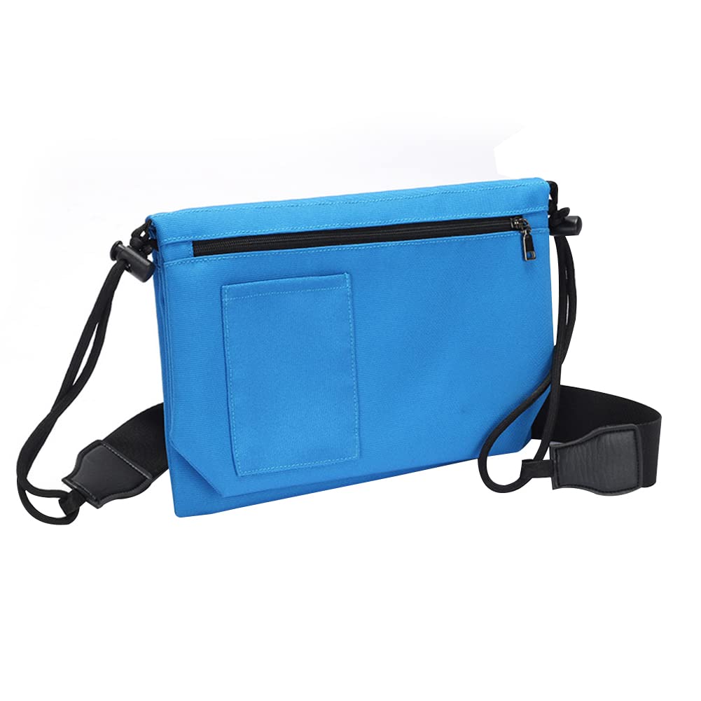 ihreesy Brustbeutel Brusttasche Reisegeldbeutel Groß Kapazität Damen Umhängetasche Nylon Outdoor Reise Handtasche Leicht Nacken-Geldbörse Wasserdicht Nackentasche mit Verstellbarem Riemen,Blau von ihreesy