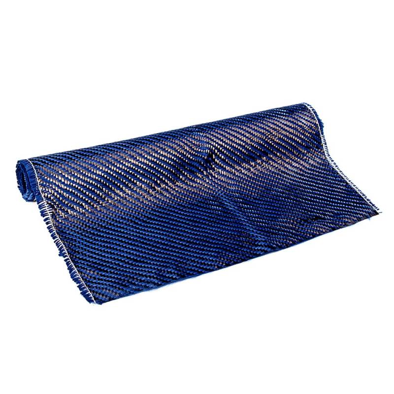 ihreesy Carbon Fiber Fabric Tuch,Twill-Gewebe Kohlefaser-Köpergewebe Kohlefasertuch für Auto Sportgeräte Helmen Kleidung Tischen Heimwerker 34,2cm x 153cm,Blau von ihreesy