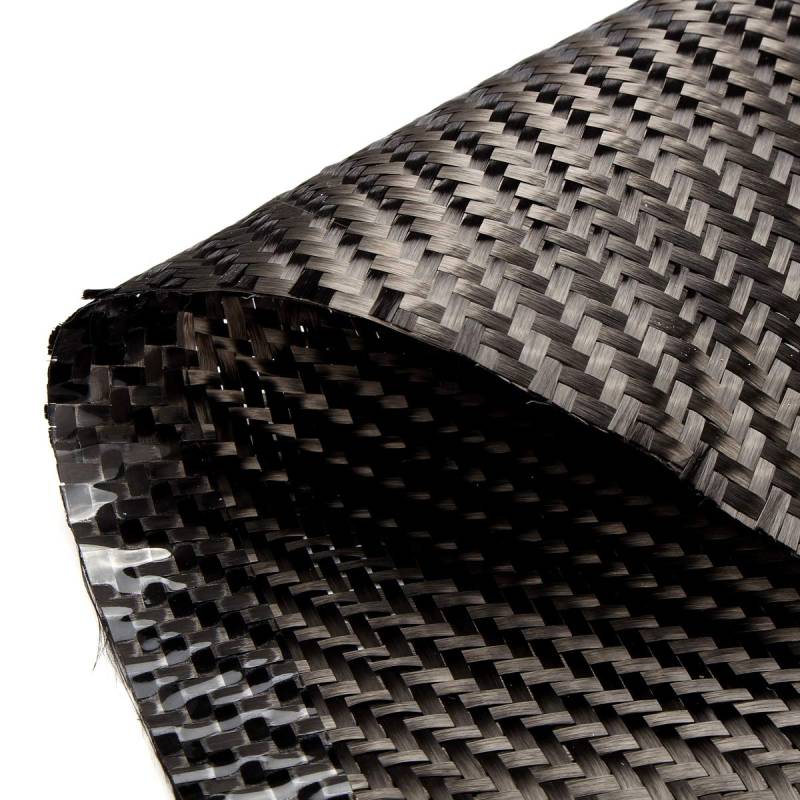 ihreesy Carbon Fiber Fabric Tuch,Twill-Gewebe Kohlefaser-Köpergewebe Kohlefasertuch für Auto Sportgeräte Helmen Kleidung Tischen Heimwerker 34,2cm x 153cm,Schwarz von ihreesy