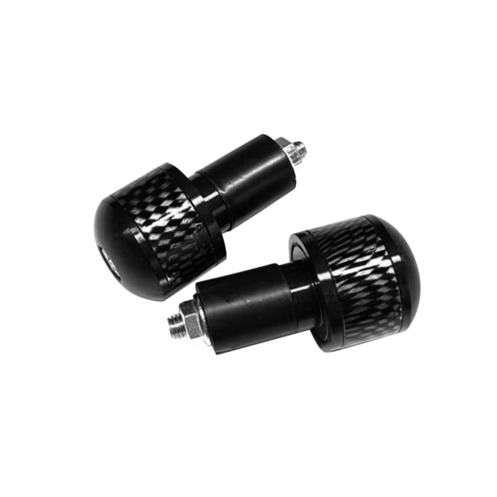 ihreesy Lenkerenden,Motorrad Aluminiumlegierung Lenker Endkappen Stecker Motorrad Lenkerenden Fahrrad Endstopfen Stecker Kompatibel für Innendurchmesser 1,3cm Lenker,Schwarz von ihreesy