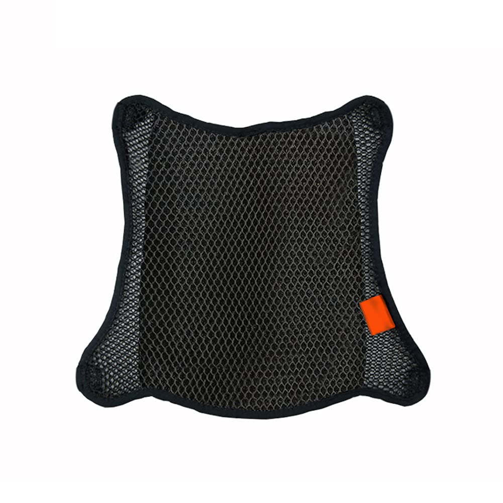 ihreesy Motorrad Sitzkissen,3D Mesh Motorrad Sitzpolster Atmungsaktiv Sitzbezug Luftkühlung Komfortable Mesh Sitzkissen Pad Universal Sitzpolster Motorrad Sitzschutz Kissenbezug,Doppelschicht L von ihreesy