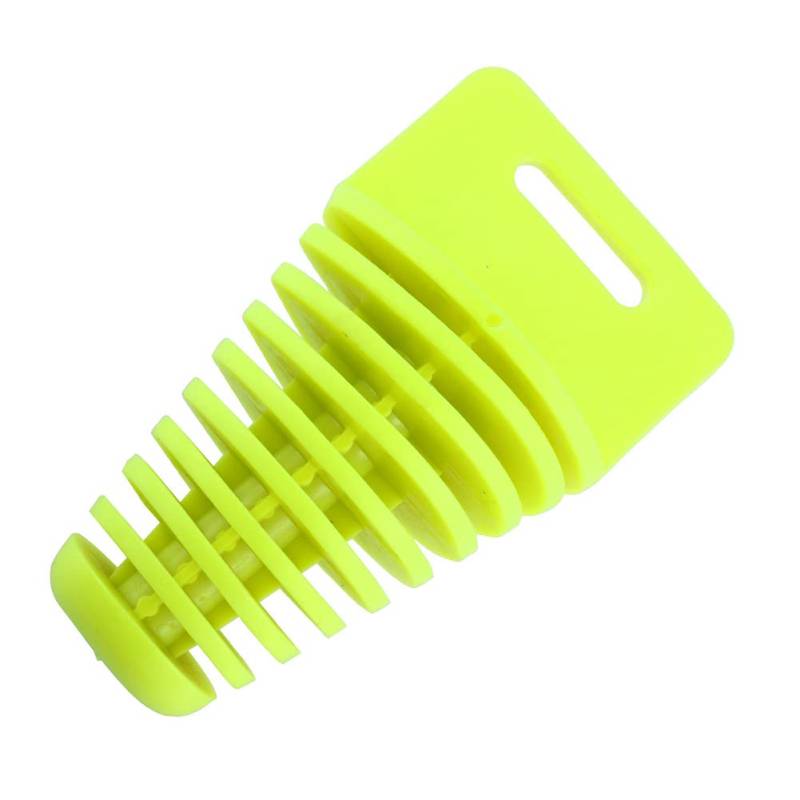 ihreesy Schalldämpfer Auspuff Waschstopfen,Motorrad Schalldämpfer Auspuffrohr Stopfen PVC Motocross Auspuffstopfen Stecker Waschstopfen Stöpsel Wash Plug,Fluoreszierendes Gelb 75 * 60 * 34mm von ihreesy