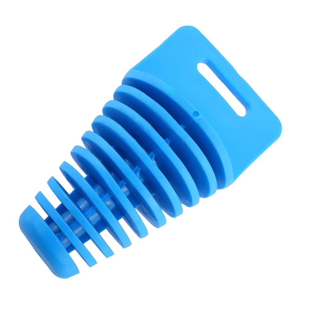 ihreesy Schalldämpfer Auspuff Waschstopfen,Motorrad Schalldämpfer Auspuffrohr Stopfen PVC Motocross Auspuffstopfen Stecker Waschstopfen Stöpsel Wash Plug für Motorrad Dirt Bike,Blau 75 * 60 * 34mm von ihreesy