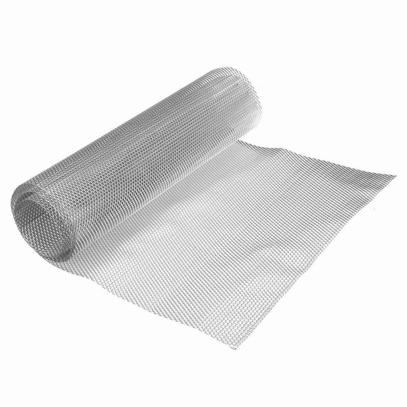 Alu Renngitter,Aluminium Racegitter Streckgitter,Universal Auto Car Grill Mesh Net Aluminiumlegierung Alu Kühlergrill Einsatz Blatt Gitter Körper Stoßstange Rauten Grill,100x33cm,Silber 3 X 6mm von ikasus