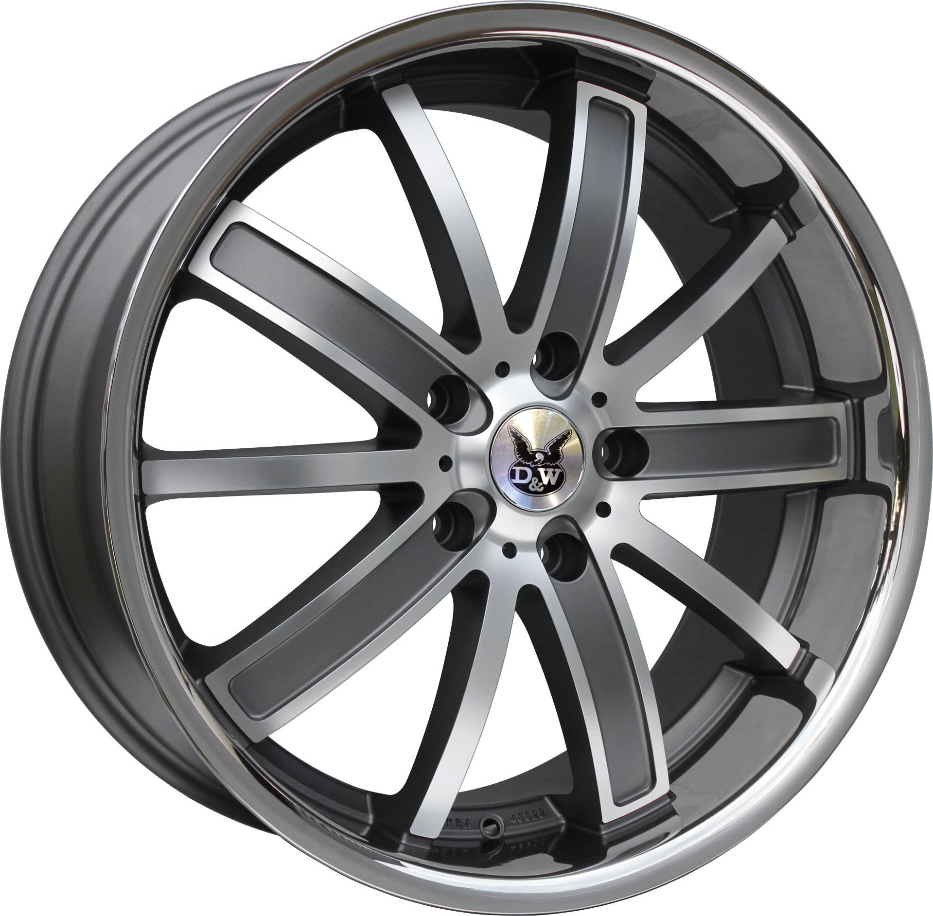 D&W Sao Paulo platin machined 8x18 5/112 ET35 VW Passat 3BG Alu felgen von in.pro.