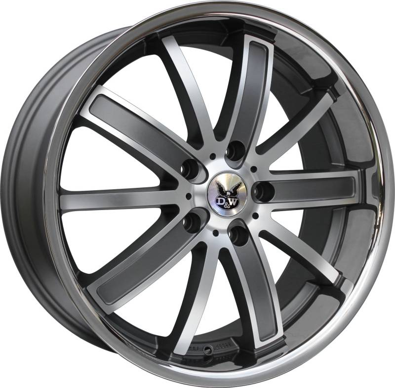 D&W Sao Paulo platin machined 8x18 5/112 ET35 VW Passat 3BG Alu felgen von in.pro.