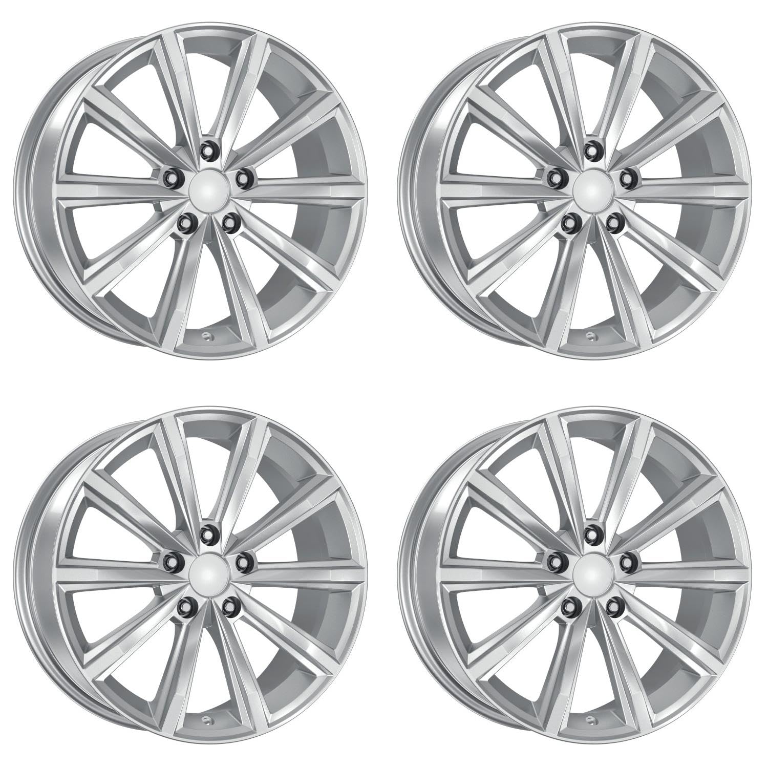 KM DY1558 8.0X18 5X112 ET40 SILVER 57.1 4 Stück Autofelge von inforged