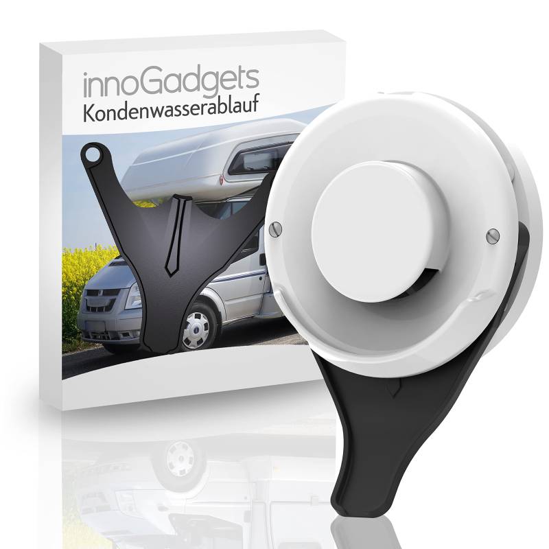 innoGadgets Wohnmobil Kondenswasserablauf | Kondenswasserschutz für den Kamindeckel | Caravan Abgaskamin Spritzschutz | Wohnmobil Gadgets | Kompatibel mit: TRUMA von innoGadgets