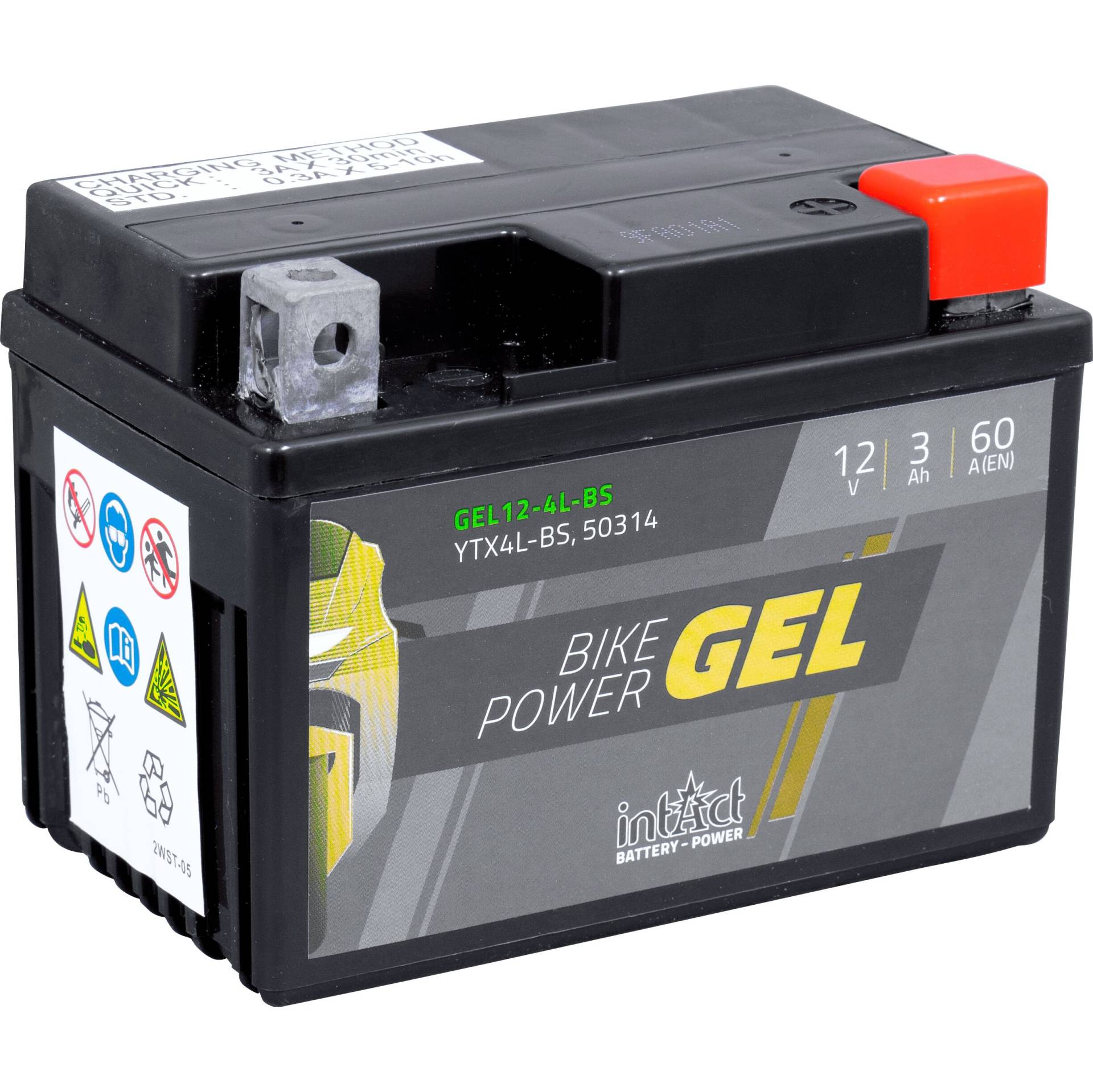 intAct Batterie Bike Power Gel geschlossen GEL12-14B-4 12V/12Ah (YT von intAct