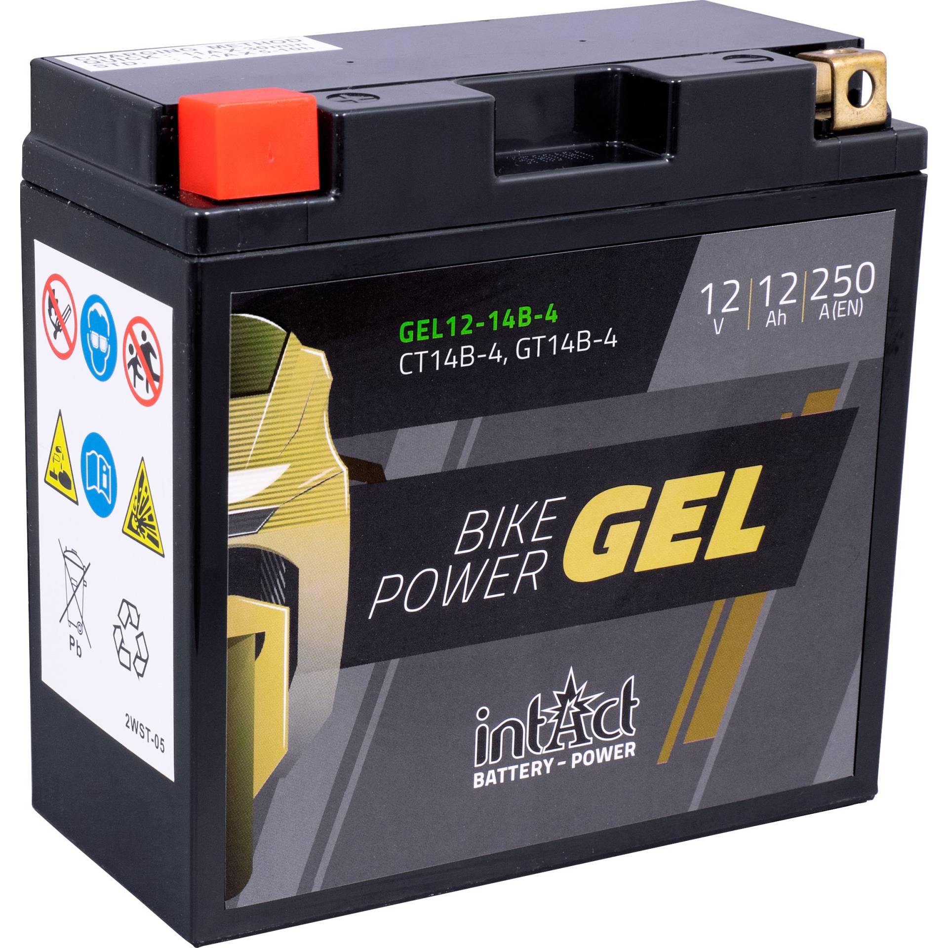 intAct Batterie Bike Power Gel geschlossen GEL12-14B-4 12V/12Ah (YT von intAct