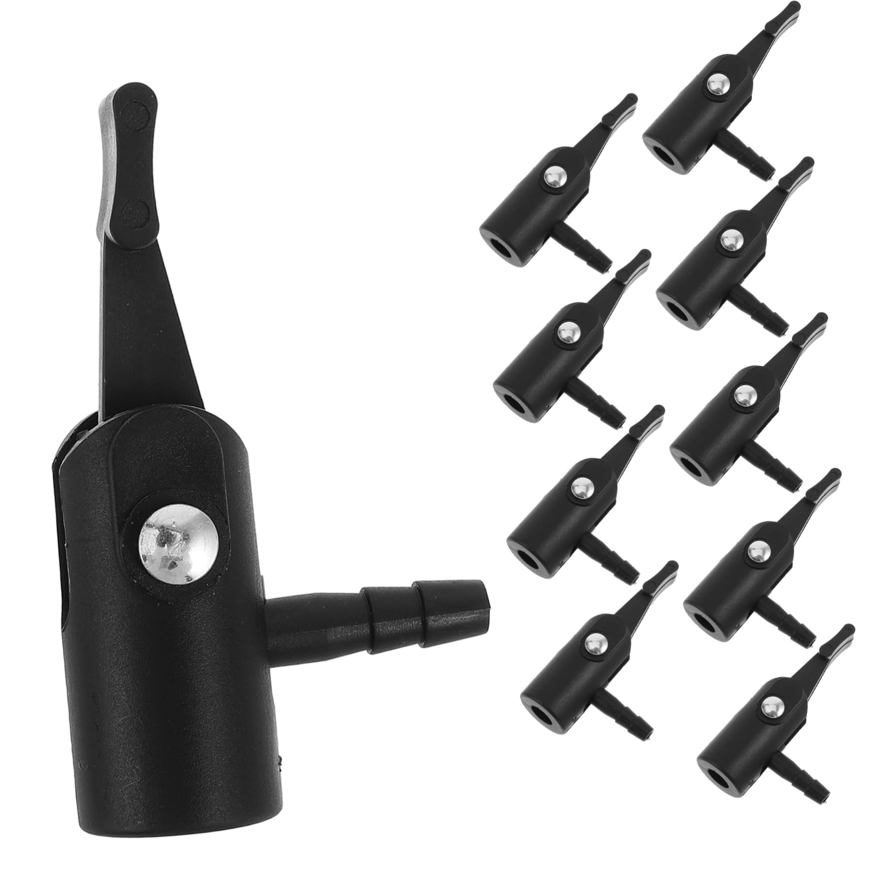 iplusmile 10 Stücke Luft Kompressor Reifen Inflator Befestigung Kunststoff Clip Auf Air Chuck Düse Für Auto Und Fahrrad Reifen Pumpe Luft Schlauch Adapter von iplusmile