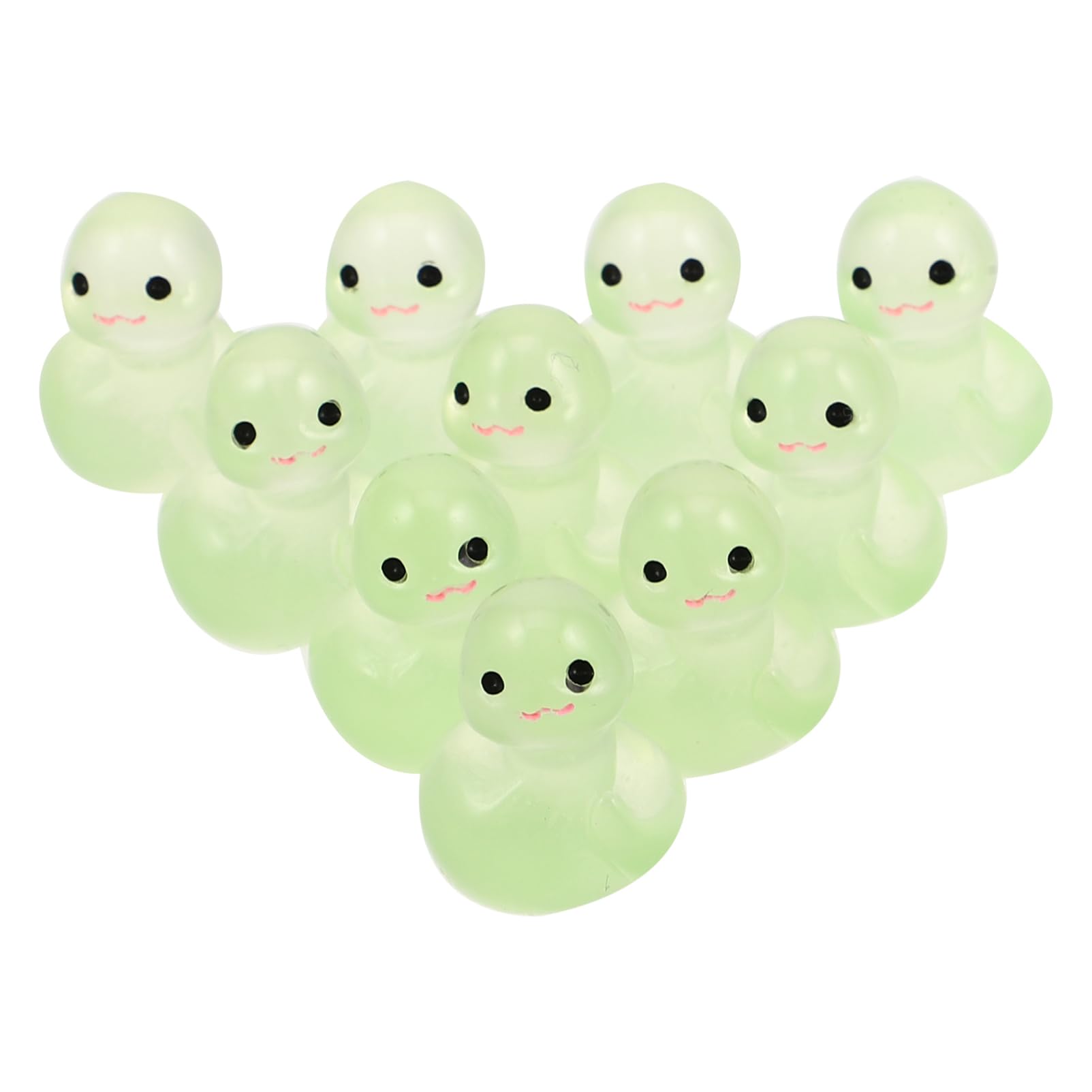 iplusmile 10Pcs Autoschmuck autozubehör auto zübehör schlangen deko Auto-Armaturenbrett-Ornamente chinesische Schlangenstatue Jahr der Schlangenfigur Auto Dash Dekorationen Harz Light Green von iplusmile