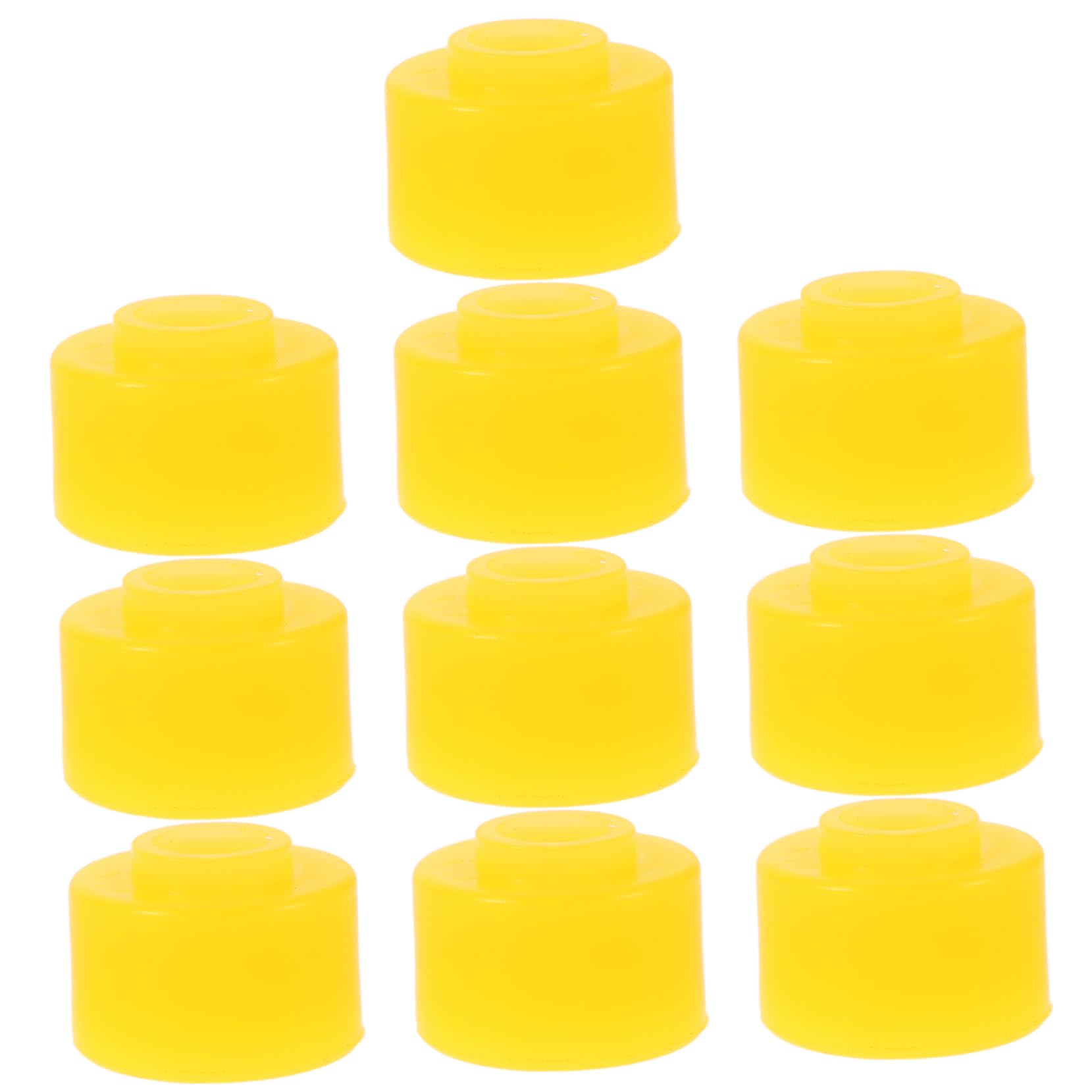 iplusmile 10st Türgummiblock Gummi-isolationsscheibe Zuschlagstopper Für Autotüren Universelle Autotürstoßstange Gummischutz Für Autotüren Anhänger-türstoßstangen Autotürdichtung Yellow von iplusmile