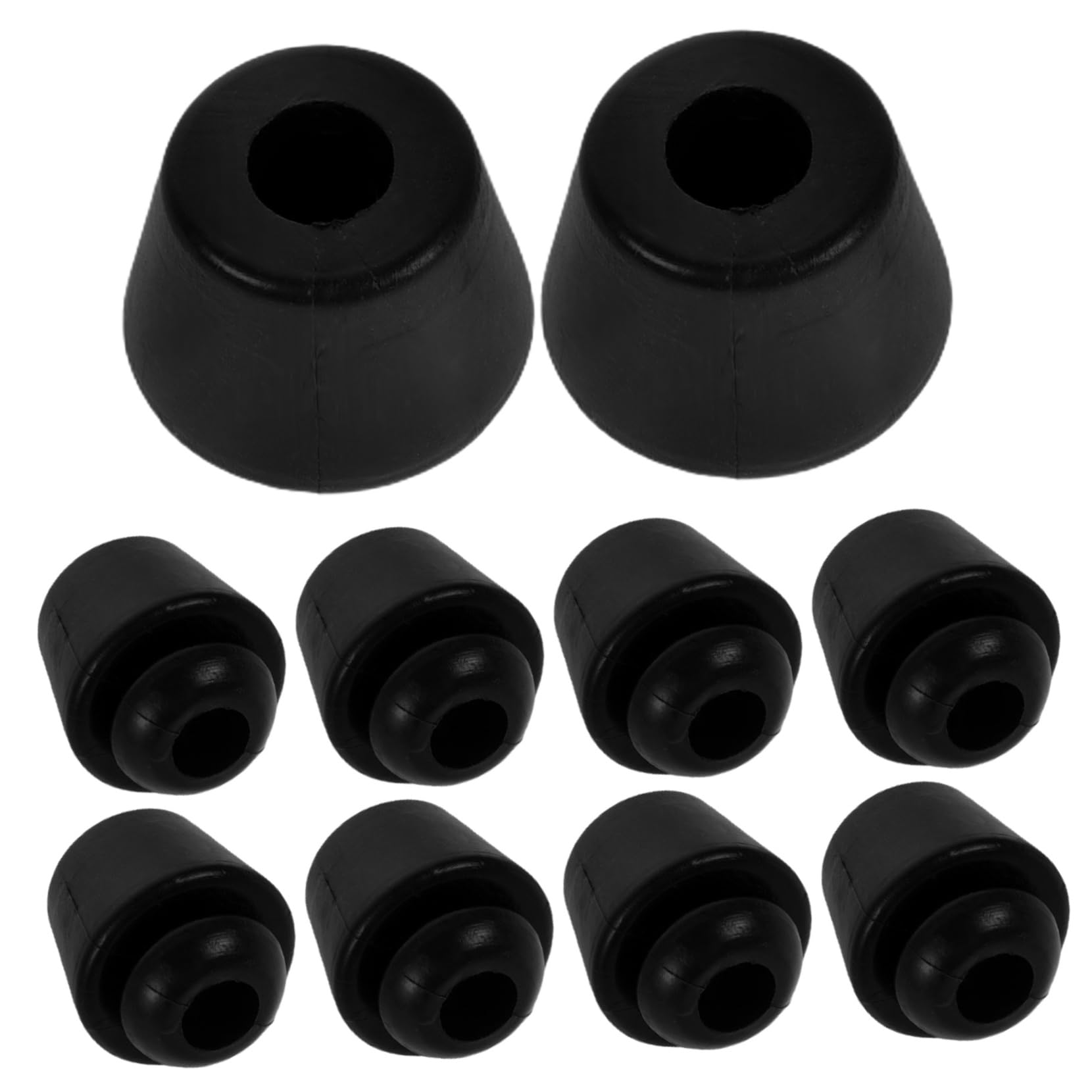 iplusmile 10st Türstoßstange Stopper Stoßstange Türstopper Stoßfänger Dämpferstoßstange Pufferkissen Pufferstoßstange Pufferstopper Autohaubenstoßstange Haubenstoßstangenpolster Gummi Black von iplusmile