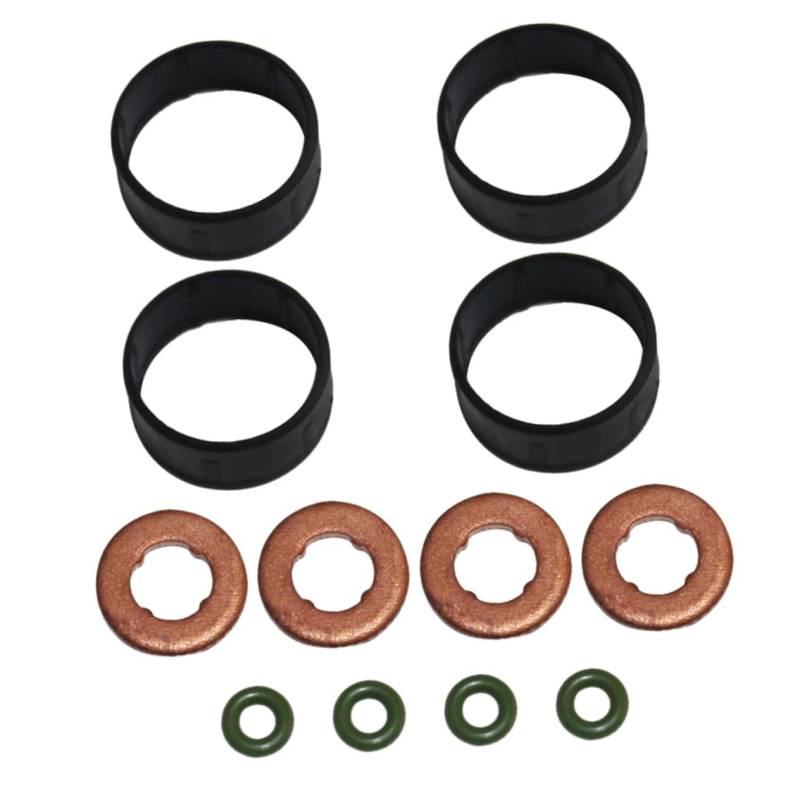 iplusmile 12PCS Fuel Injection Seal Kit Für Fiesta Dichtungen O Ringe Und Dichtungsringe Für Kraftstoffeinspritzung Hochwertige Kraftstoffinjektor Gasket Für Zuverlässige Leistung von iplusmile