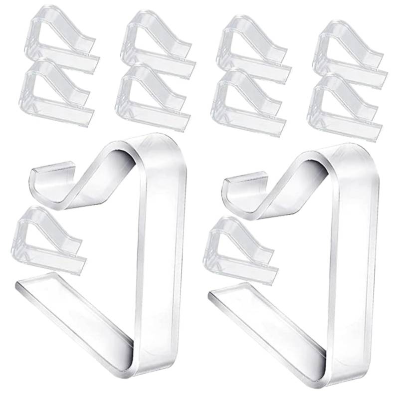 iplusmile 12St Transparente Tischdeckenklammer Clip für Tischläufer Brillenhalter Tischdeckenklammern tischtuchklammern outdoor Clip für Tischdecken Picknick-Tischdeckenclips im Freien Acryl von iplusmile