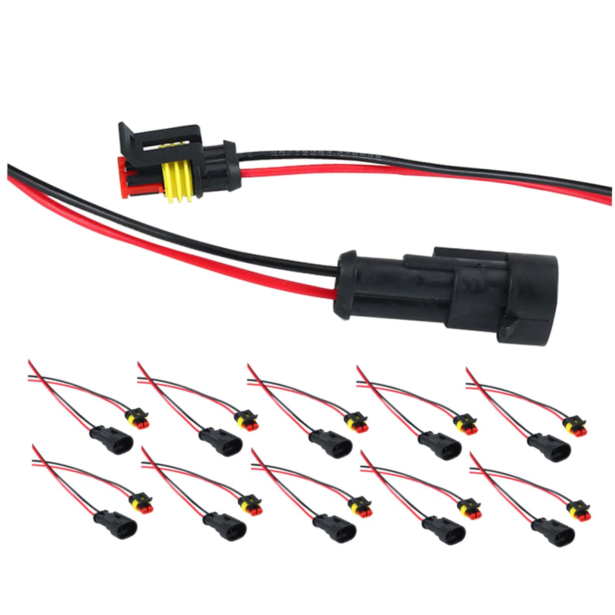 iplusmile 12st Wasserdichter Autostecker Kleine Drahtverbinder Wetterfester Stecker Kfz-kabeladapter Wasserdichte Elektrische Kabelverbinder Anschlüsse Kabeladapter Fürs Auto Plastik von iplusmile