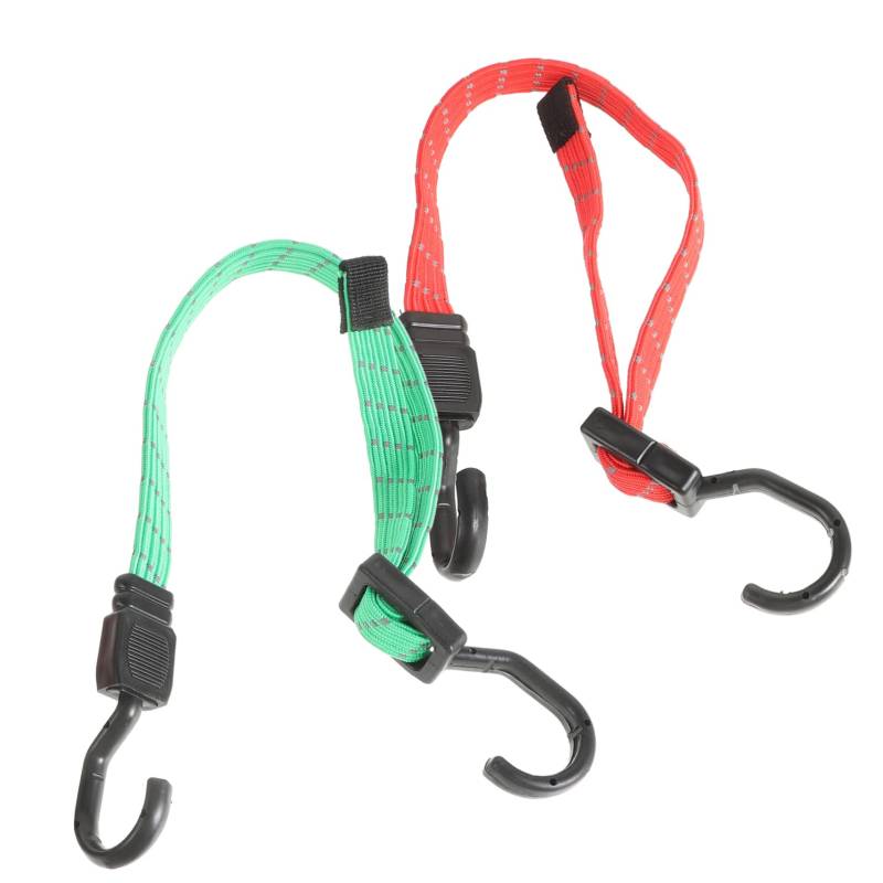 iplusmile 2 Pcs Gepäck Seil elektroroller gepäckgurt Gepäckseil Kofferseil Bungee-Gurt Bungee-Seile mit Haken, strapazierfähig Spanngurte mit Haken Frachtgurte Bungie-Schnüre Polypropylen von iplusmile