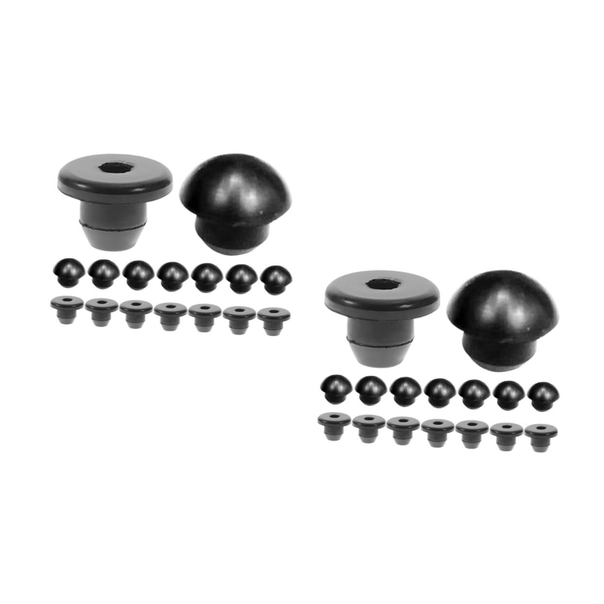 iplusmile 2 Sätze Öldichtstopfen Mantelölstopfen Ersatzteile Für Wagenheber Ölreservoirstopfen Ölstopfen Set Hydraulischer Wagenheberstecker Bodenheber Teile Gummi Black 24 Stück * 2 von iplusmile