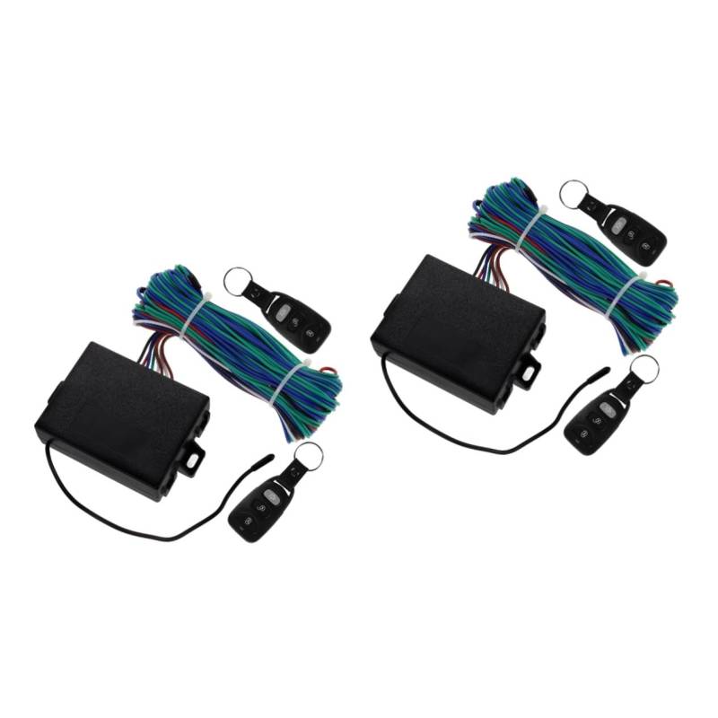 iplusmile 2 Sets Auto Zentralverriegelung Kit Für Schlüsselloses Zugangssystem Für Autos Schlüsselloser Zugang Auto Türschloss Für Schlüssellosen Zugang Auto Fernbedienung Für von iplusmile