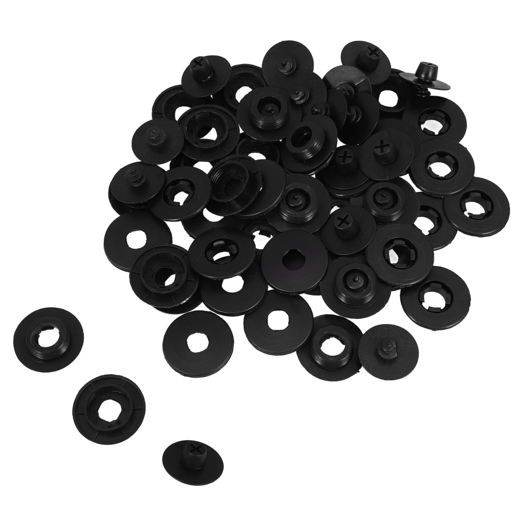 iplusmile 20 Sätze Bodenschnalle aus Kunststoff Automatten universal Windabweiser-Clips Autozubehör Auto Fußmattenhalter Bodenmatte Clip Teppichmatten-Clips Bodenpolsterschnallen Abs Black von iplusmile