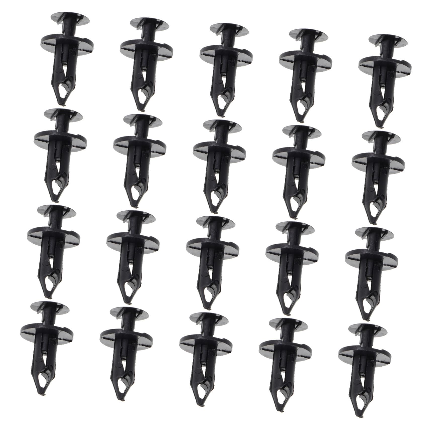 iplusmile 20St Autostoßstange Stoßstangen Clips Autoschutzleiste auto zübehör Autolackierschutzklammer Fahrzeug Stoßstangen Halteklammern Auto-Nylon-Nieten-Clips Nietclips ATV-Teile Black von iplusmile