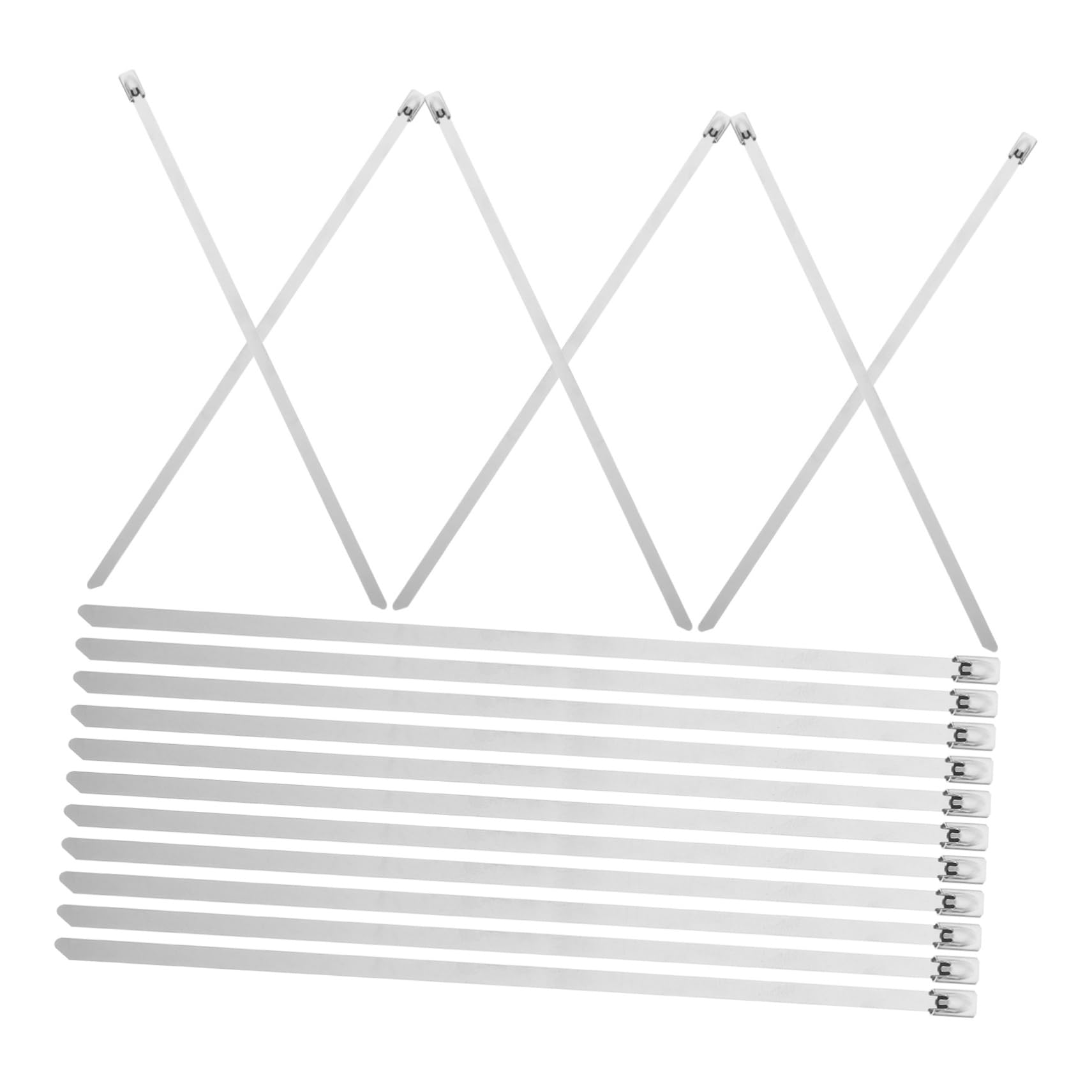 iplusmile 20st Kabelbinder Aus Edelstahl Kabelbinder Strapazierfähig Edelstahl-kabelbinder Krawatte Aus Edelstahl Kabelbinder Wiederverwendbar Lange Kabelbinder Rostfreier Stahl Silver von iplusmile