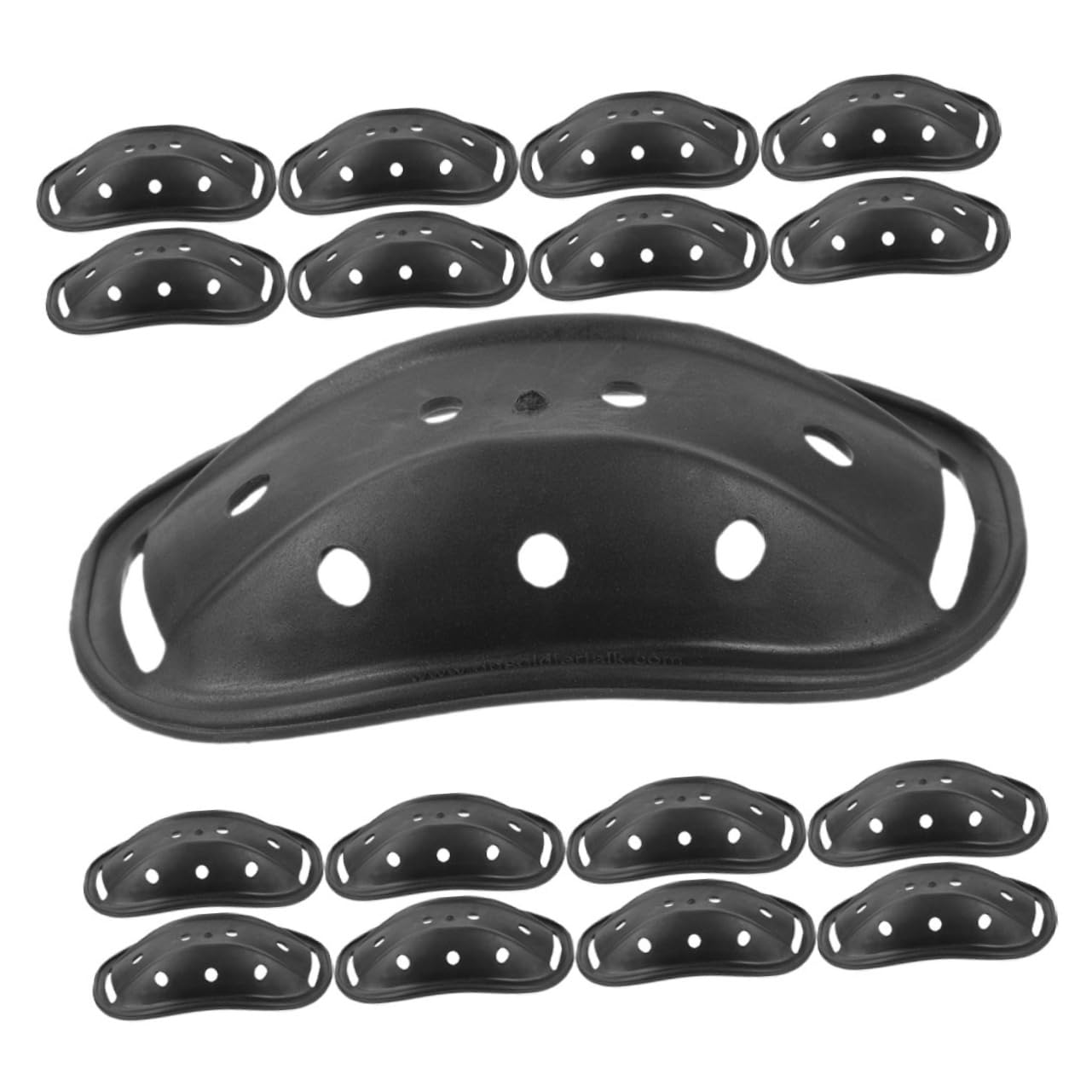 iplusmile 3 Sätze Helmschutz Kinnschutz Für Schutzhelm Helm-kinnstütze Helm-kinnschutz Schutzhelm-kinnriemen Zubehör Für Schutzhelme Helm Kinnpolster Black Plastik 20 Stück * 3 von iplusmile