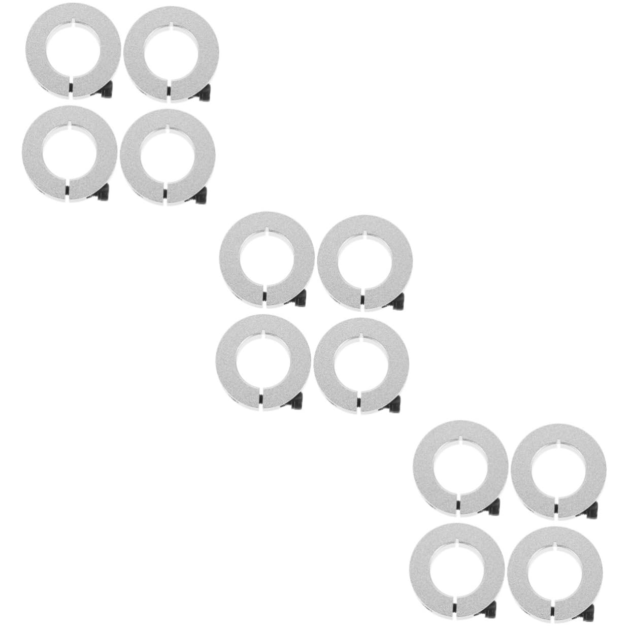 iplusmile 3 Sätze Schienendruckring Linearer Schienenschieber Schaftanschlagring Bohranschlagring Linearer Schienenanschlagring Schaftring Verstellbarer Bohrerstopp 4 Stück * 3 von iplusmile