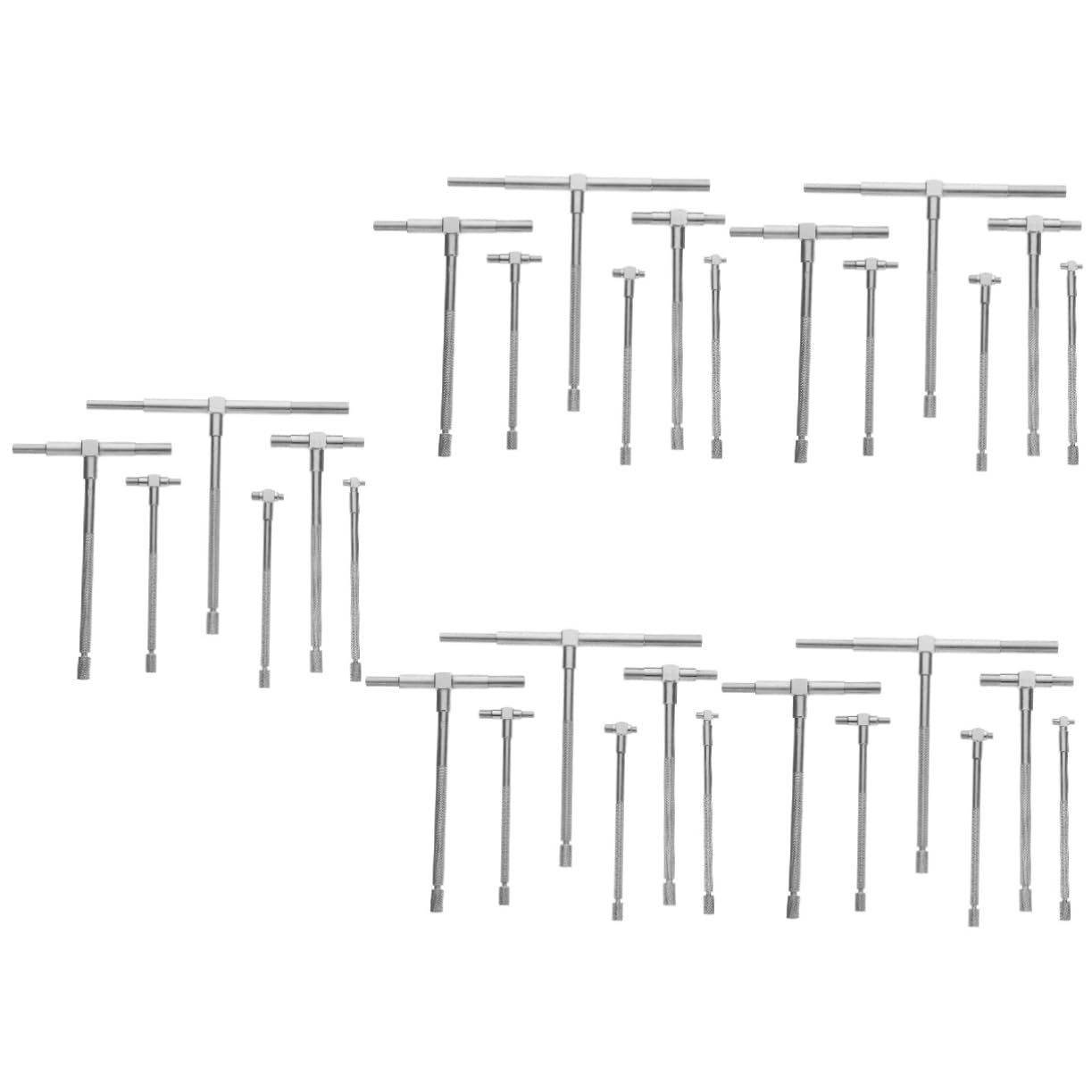 iplusmile 30 Stk Messgerätesatz Teleskop-messwerkzeuge Teleskop-messgerät-kit Werkzeuge Zur Bohrungsmessung Bohrlehre Präzisions-teleskoplehre Teleskopmessgeräte Rostfreier Stahl Silver von iplusmile