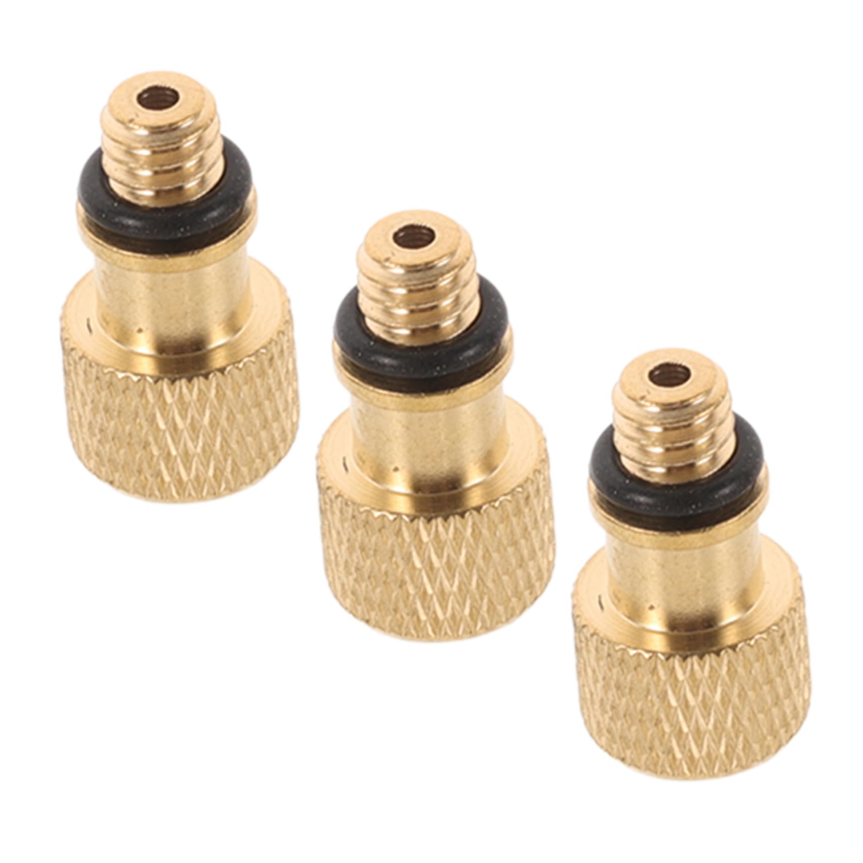 iplusmile 3St Fahrradpumpe fahrradventil Adapter reifenventil Adapter Fahrradventil Ersatzteil Ventiladapter Fahrrad Presta-Ventil-Luftspannfutter Luftpumpenadapter Kupfer Golden von iplusmile