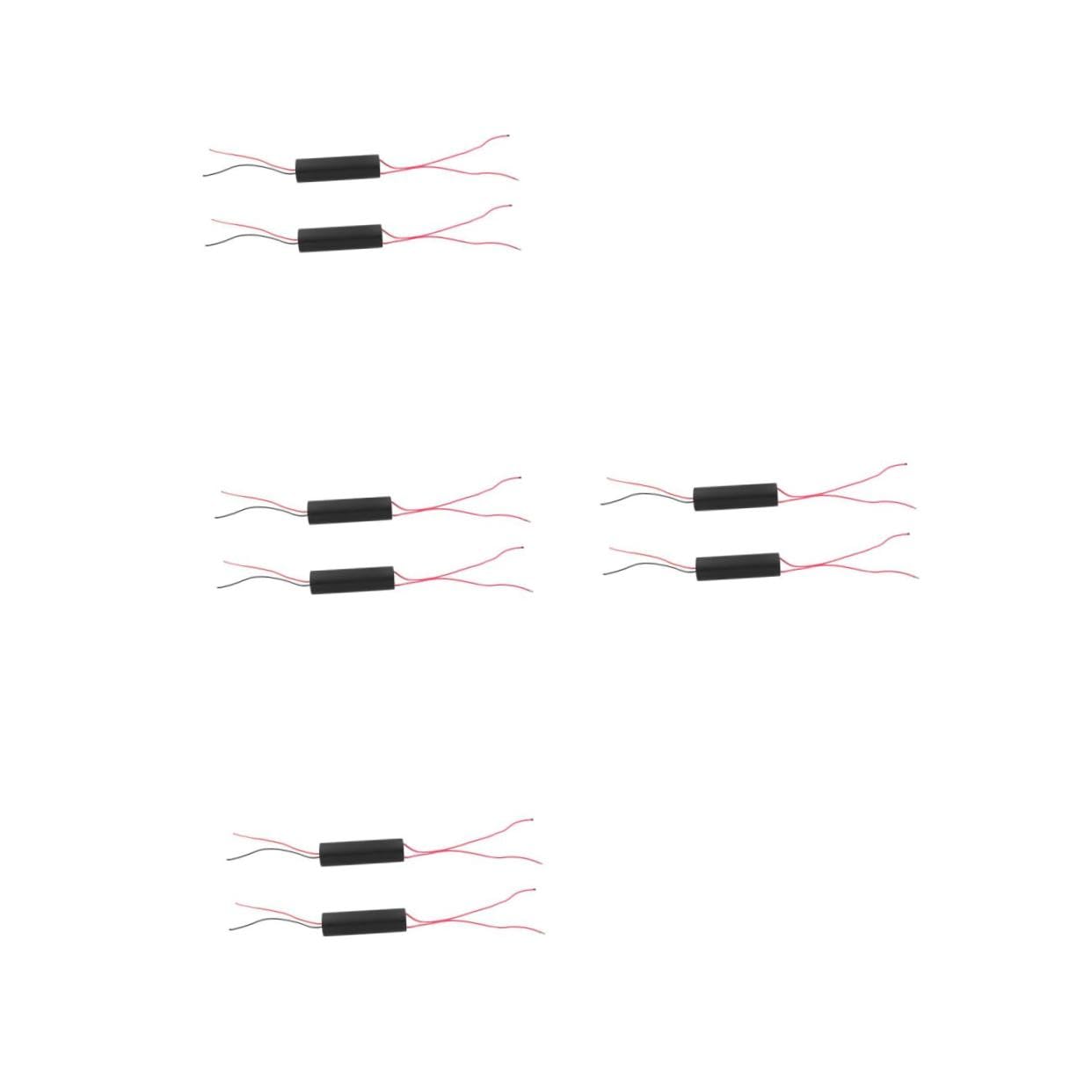 iplusmile 4 Sätze Transformatormodul Generatortransformator Hochspannungsgenerator-wechselrichter Hochspannungsmodulteil Transformator Hochspannung Gleichstrom Black Plastik 2 Stück * 4 von iplusmile