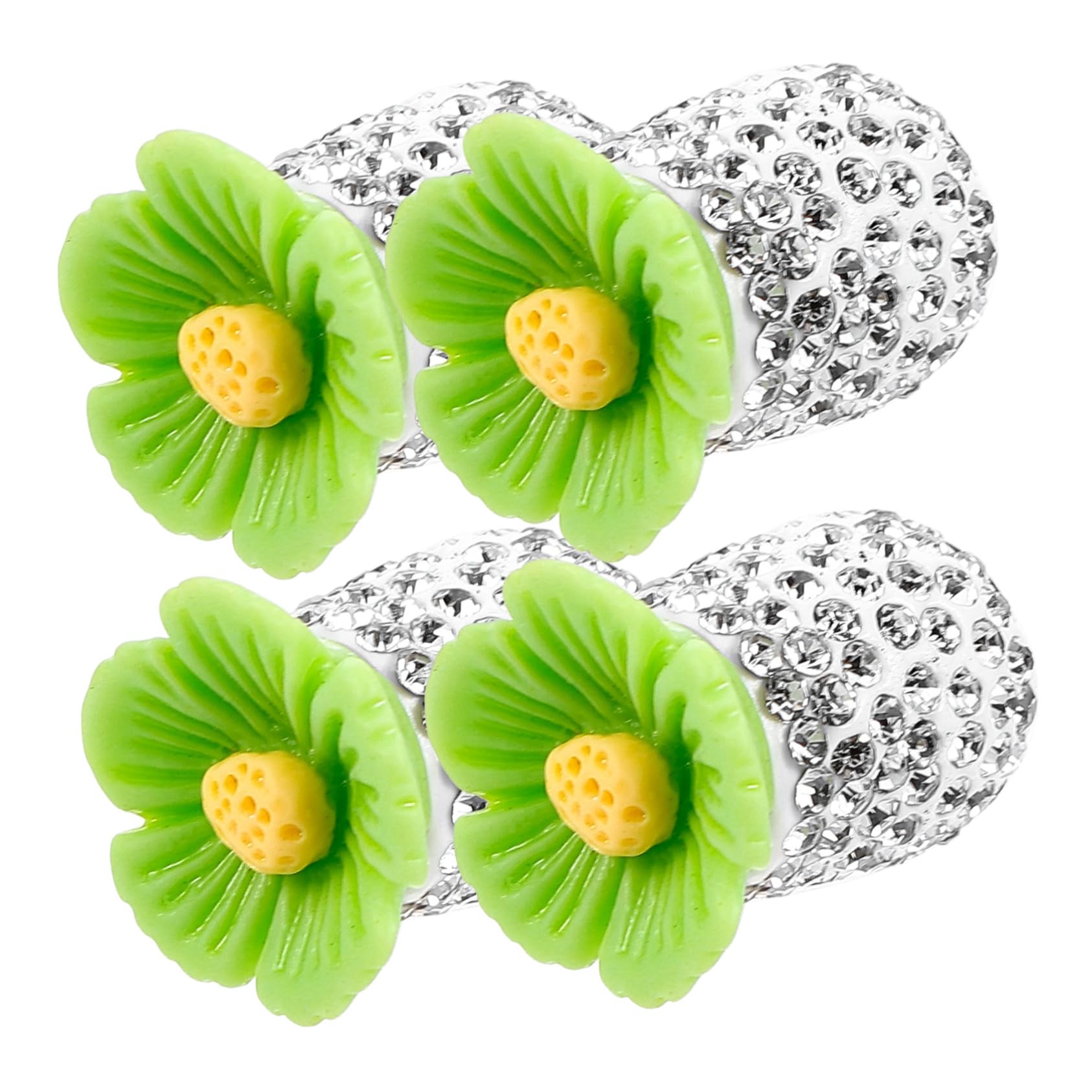 iplusmile 4 Stück Diamantbesetzte Ventilkappe Ventilkappen Für Reifenstiele Reifenluftdüsenkappen Blumen-reifenventilkappen Luftkappen Für LKW-Reifen Deckel Nachahmung Von Strass von iplusmile