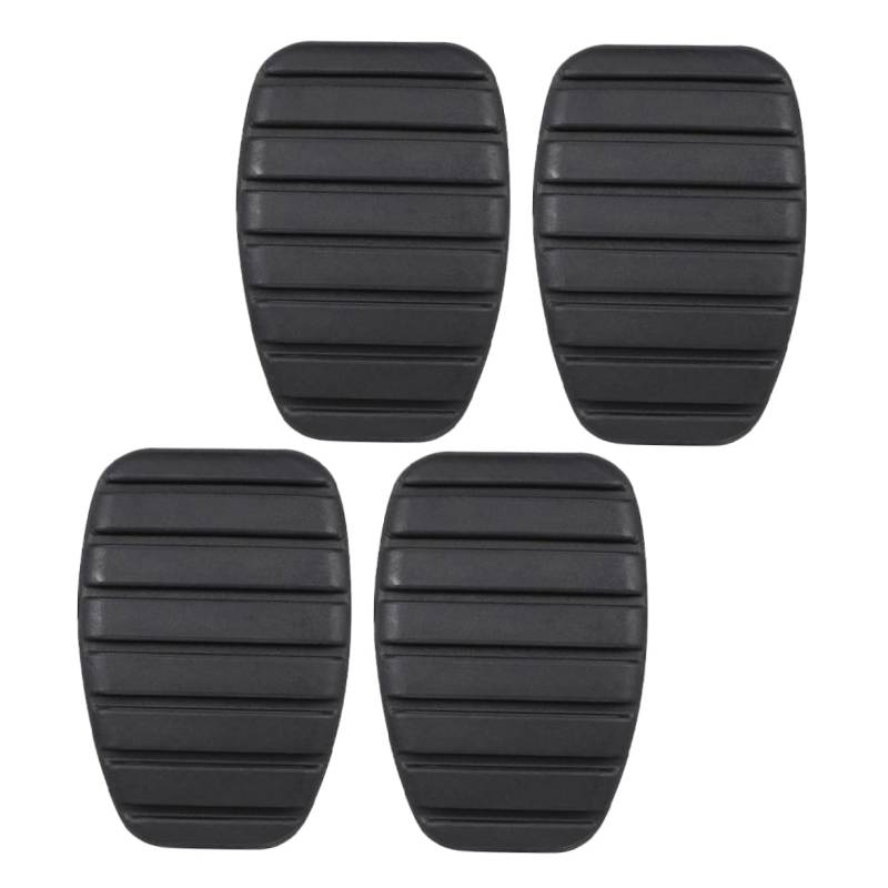 iplusmile 4 Stück Kupplungspedal autozubehör Pedalabdeckung Pedal Set Schwarz Bremspedalsperre Spitze der Hinterradbremspedalplatte Pedalauflagen Auto-Fußpolster auto bremspedal Gummi Black von iplusmile