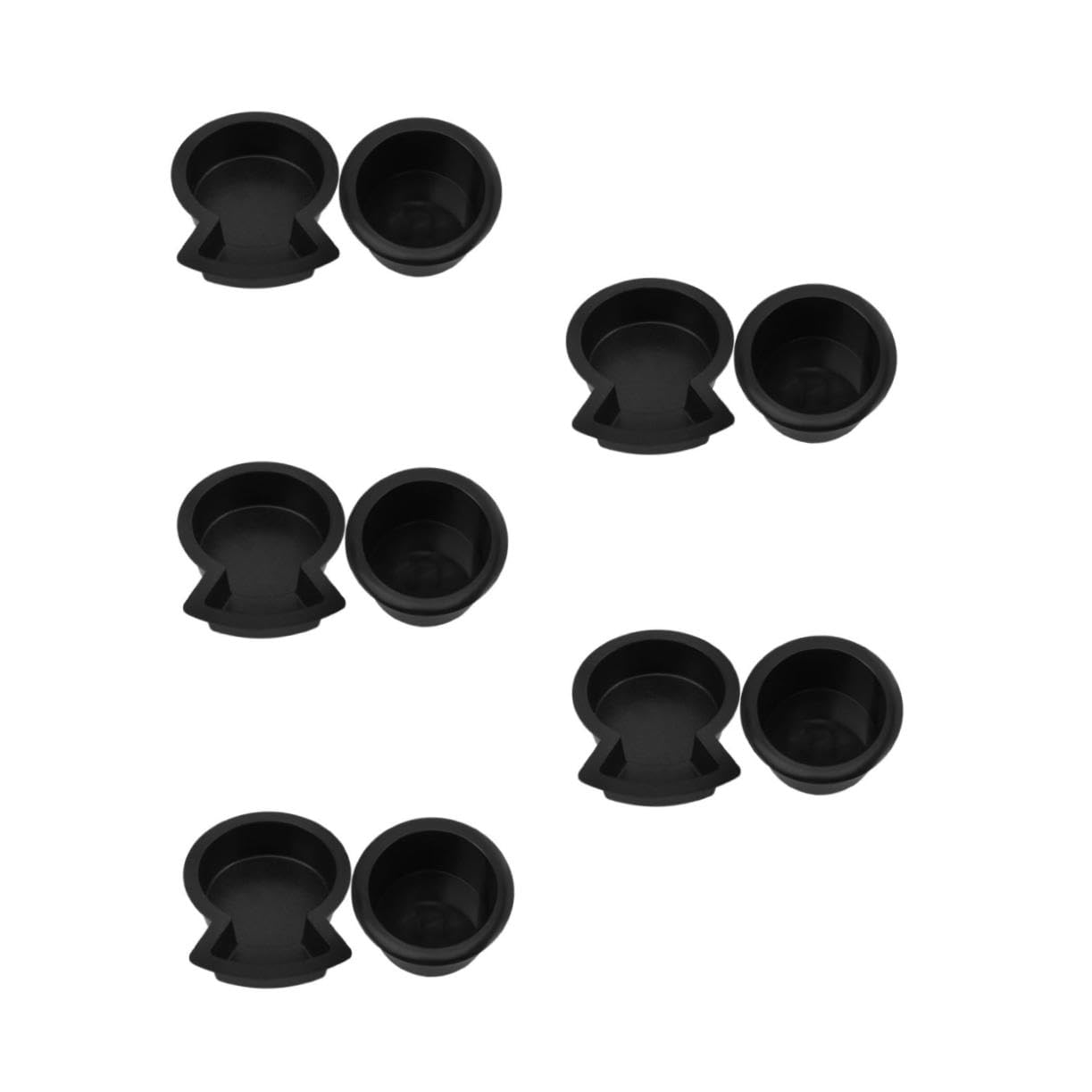 iplusmile 5 Sätze 5Sets Becherhalter Becher Universalhalter Becher Rv Halter Halter Schwarz Kunststoff 2 Stück * 5 2 Stück * 5 von iplusmile