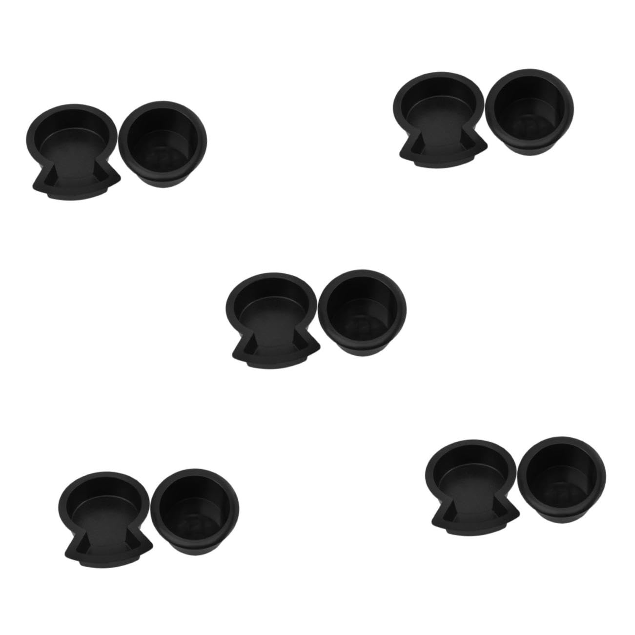 iplusmile 5 Sätze 5Sets Becherhalter Halter Cup Universal Halter Cup Rv Halter Schwarz Kunststoff 2 Stücke * 5 2 Stück * 5 von iplusmile