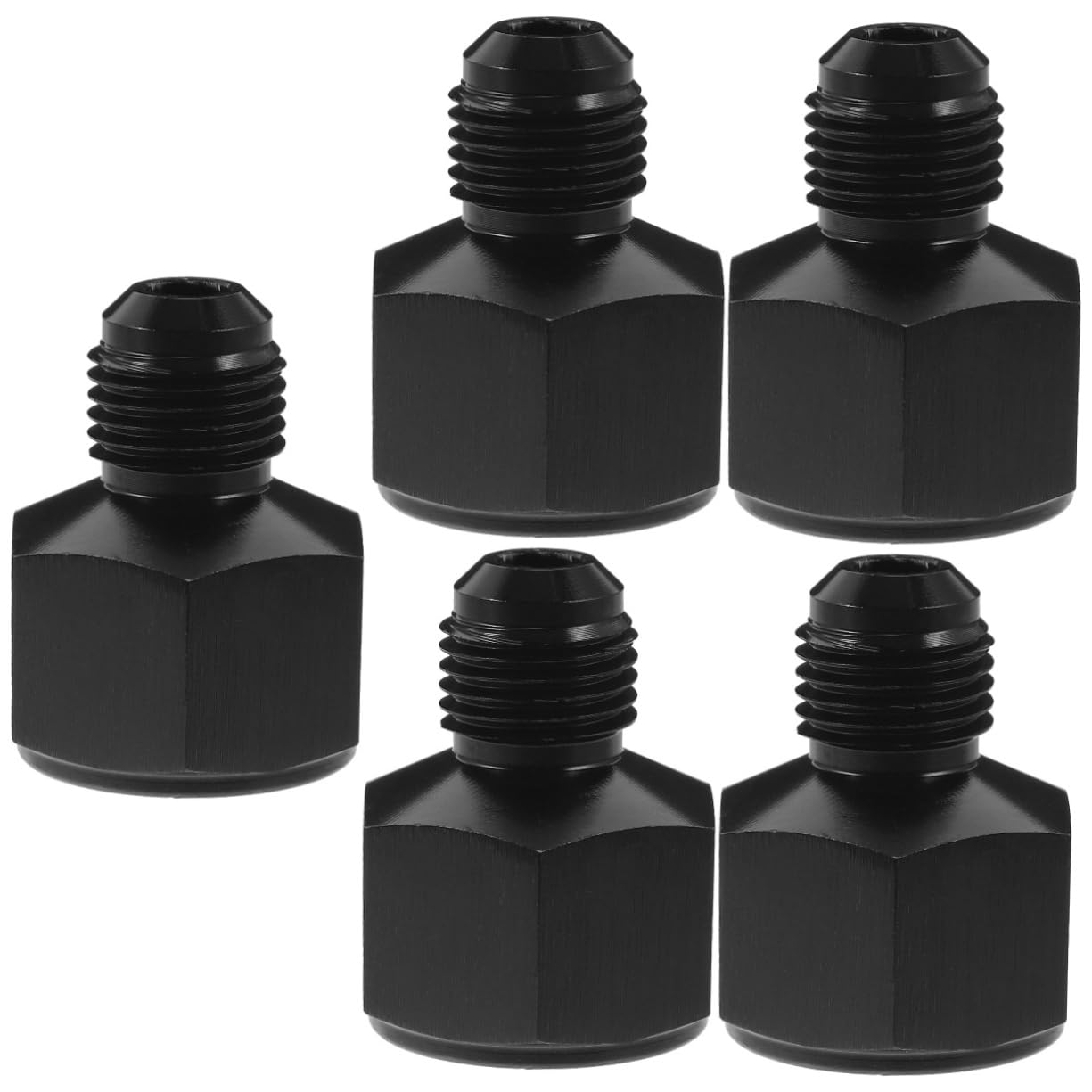 iplusmile 5St Auto-Modifikationsstecker autoleder pflege autozubehör Auto Modifikation Zubehör Adapter für Schlauch kfz zubehör 10 bis 6 Uhr Schlauchverschraubung 8an passend Aluminium Black von iplusmile