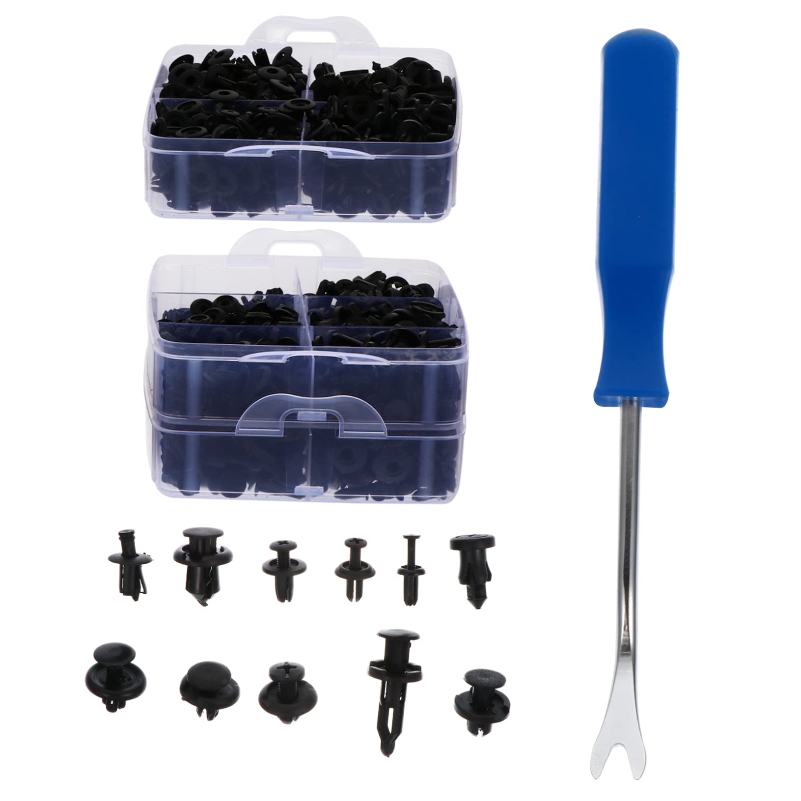 iplusmile Auto Befestigungselemente Clips Stoßfänger Reparatur Kit Mit Schraubendreher Automatische Clips Für Verkleidungen Und Zubehör Für Kfz Werkstatt von iplusmile