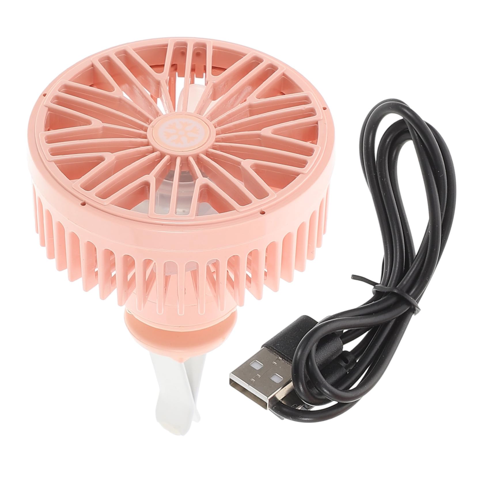 iplusmile Auto kleiner auto innenraum zubehör für auto Autolüfter USB Fahrzeug Autoklimaanlage tragbarer Lüfter für LKW Autoventilator USB Auto-Fan Abs Rosa von iplusmile