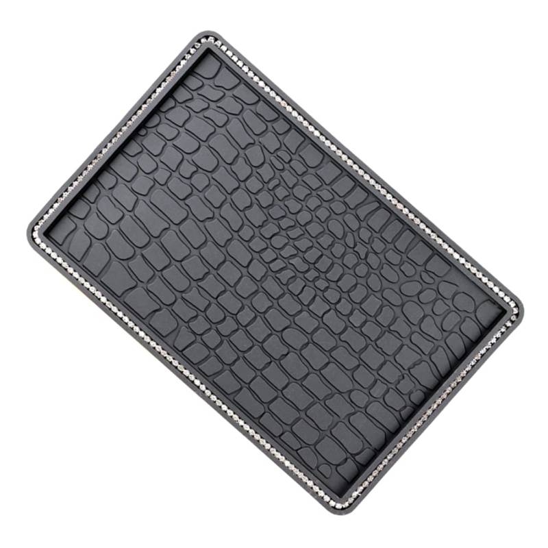 iplusmile Automatten Dashboard mat inneneinrichtung Auto Dekoration Auto sitzpolster Auto zübehör armaturenbrett Matte Unterlage Liner multifunktionale Fixiergelpads Griffmatte PVC Black von iplusmile