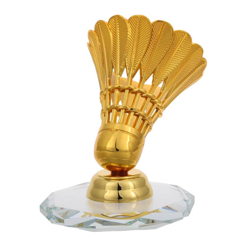 iplusmile Badminton-ornamente Badminton-gastgeschenke Dashboard-figuren Auto-innendekoration Armaturenbrett-ornamente Dashboard-statuen Süßes Armaturenbrett-zubehör Legierung Golden von iplusmile