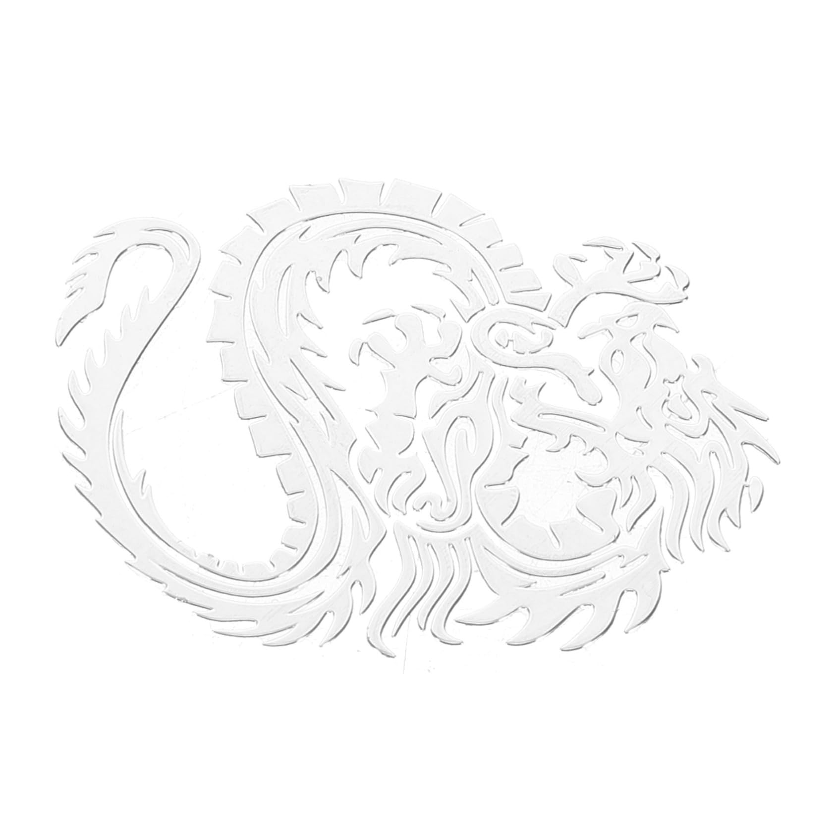 iplusmile Drachen-Nickel-autologo Autoabzeichen Kühlerfiguren Für Autos Drache Autoaufkleber Auto-kühlerfigur Auto-Aufkleber Karosserieabziehbilder Und -Grafiken Nickel-Legierung Silver von iplusmile